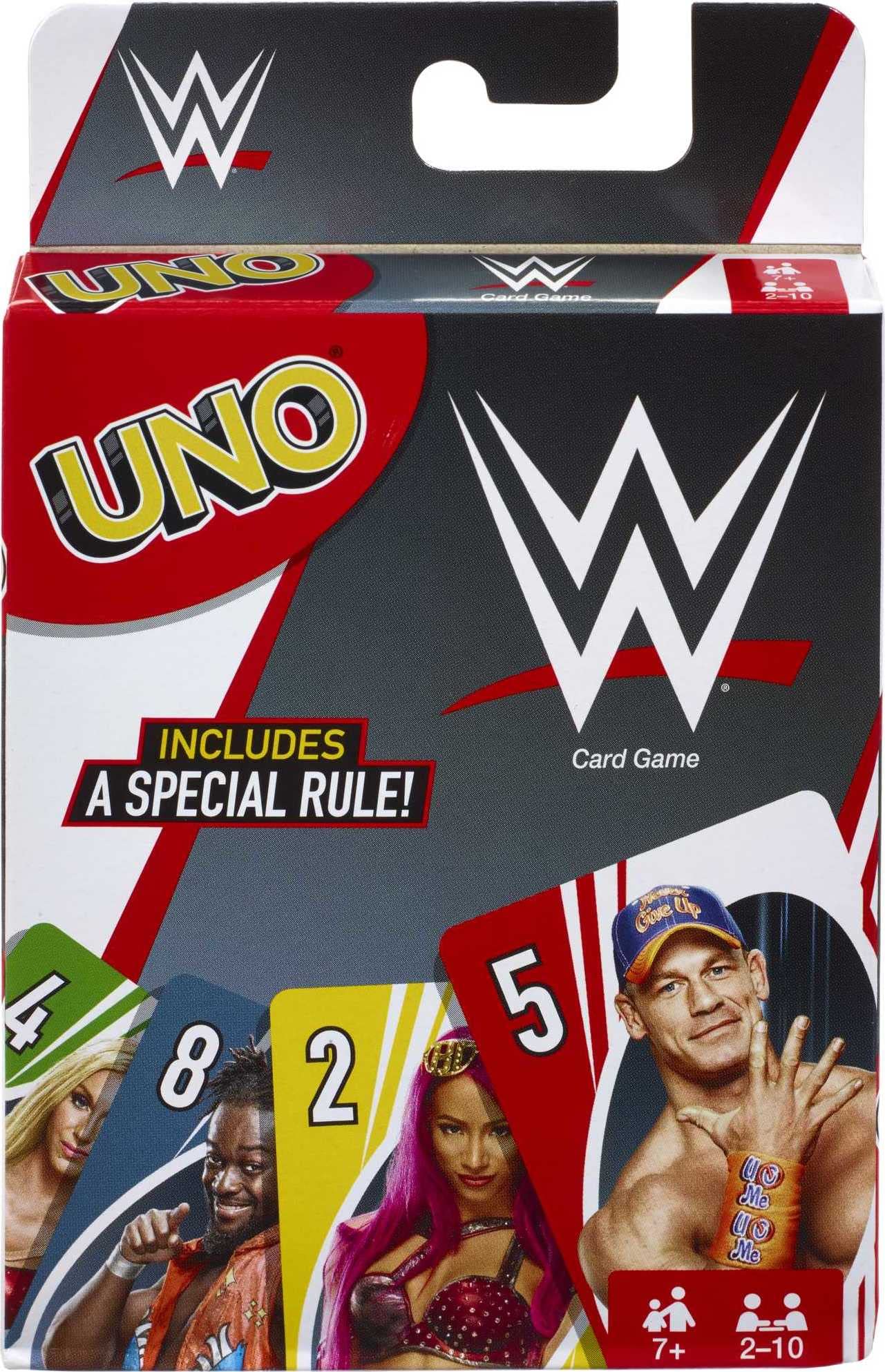 Mattel Games UNO WWE Edition Card Game — 2-10 Players, Ages 7+