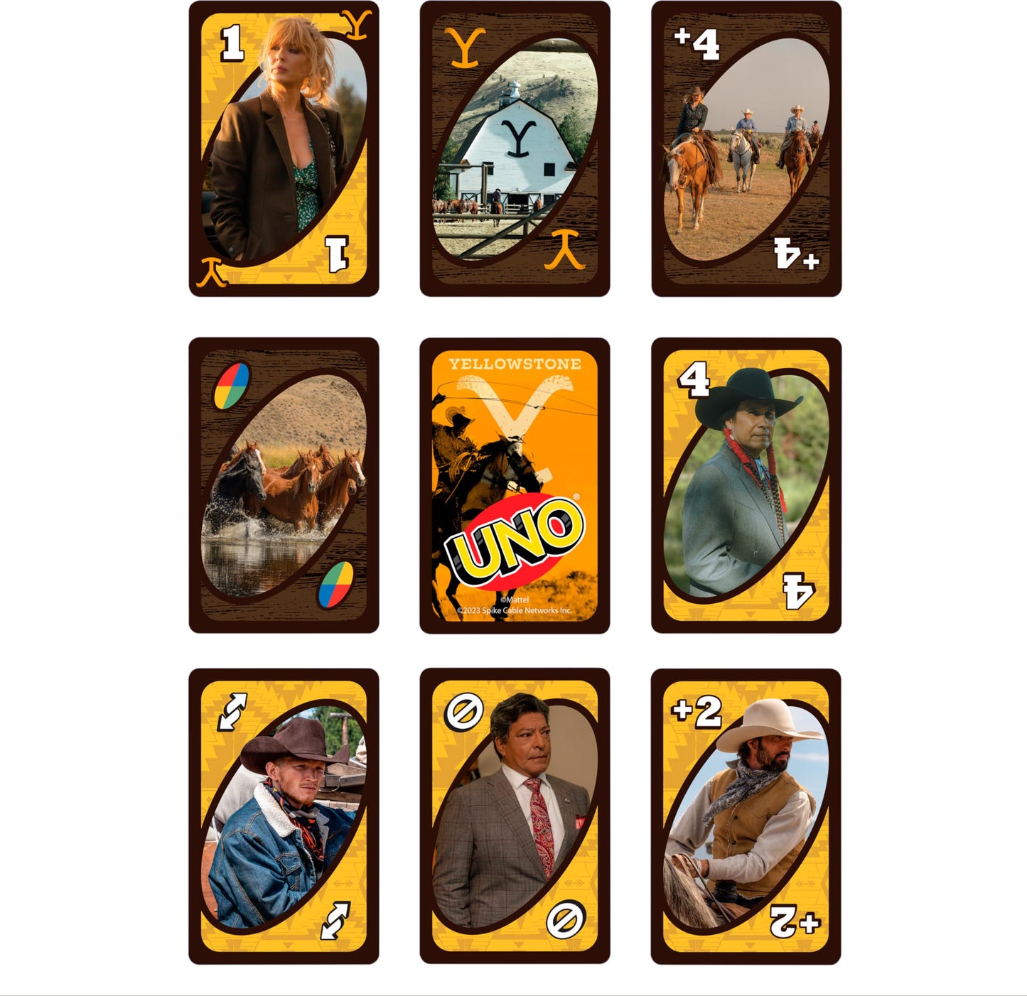 Mattel Games UNO Yellowstone Card Game – Family & Party Night with Yellowstone Brand Rule
