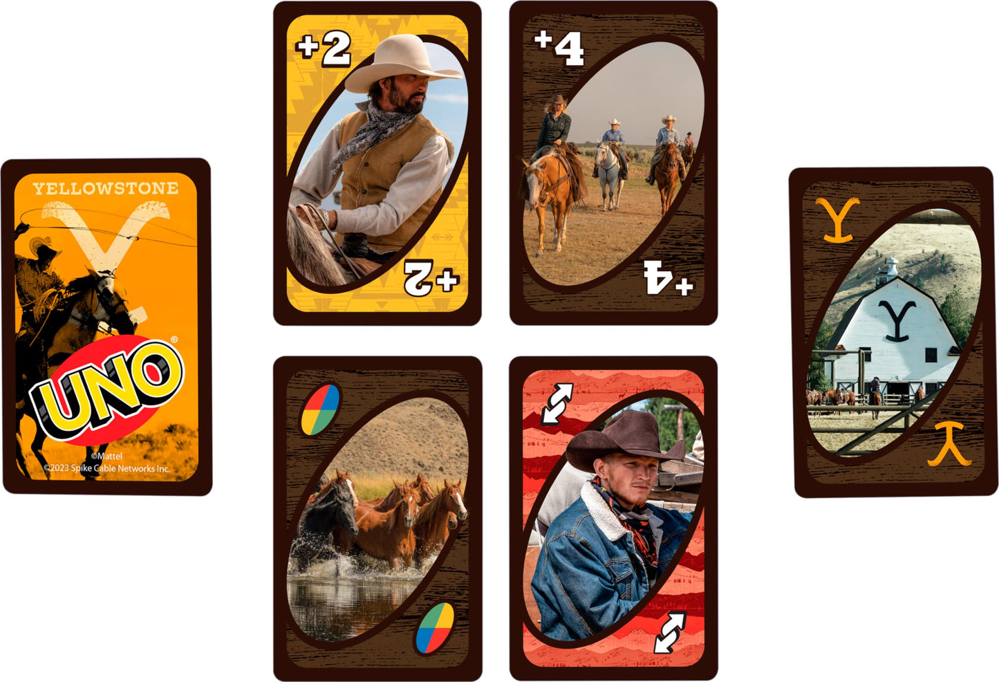 Mattel Games UNO Yellowstone Card Game – Family & Party Night with Yellowstone Brand Rule