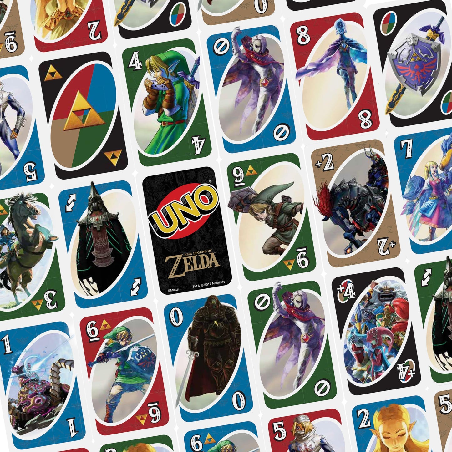 Mattel Games UNO: The Legend of Zelda Card Game for Family Night – Themed Graphics & Triforce Rule