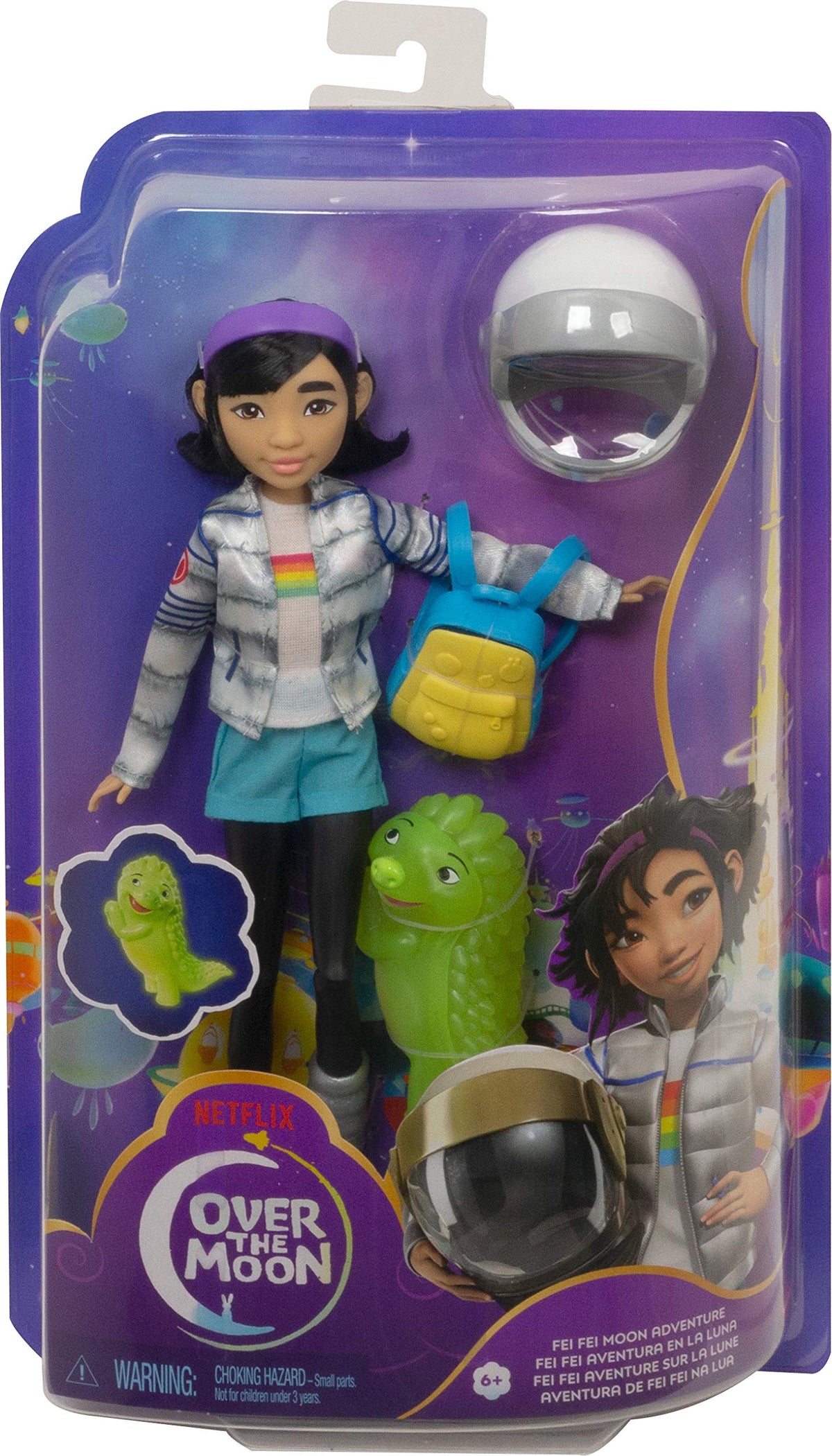 Mattel Over the Moon Fei Fei Moon Adventure Doll & Gobi Glow Figure