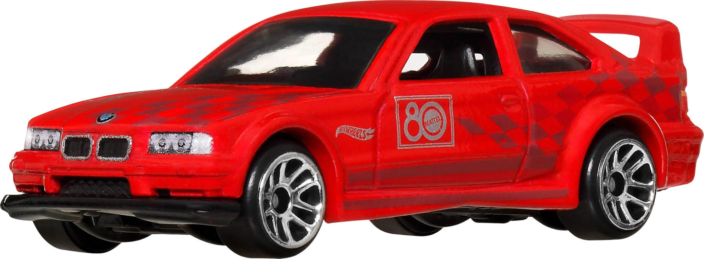 Mattel Hot Wheels 8-Pack 1:64 Die-Cast Cars & Trucks – 80th Anniversary Deco