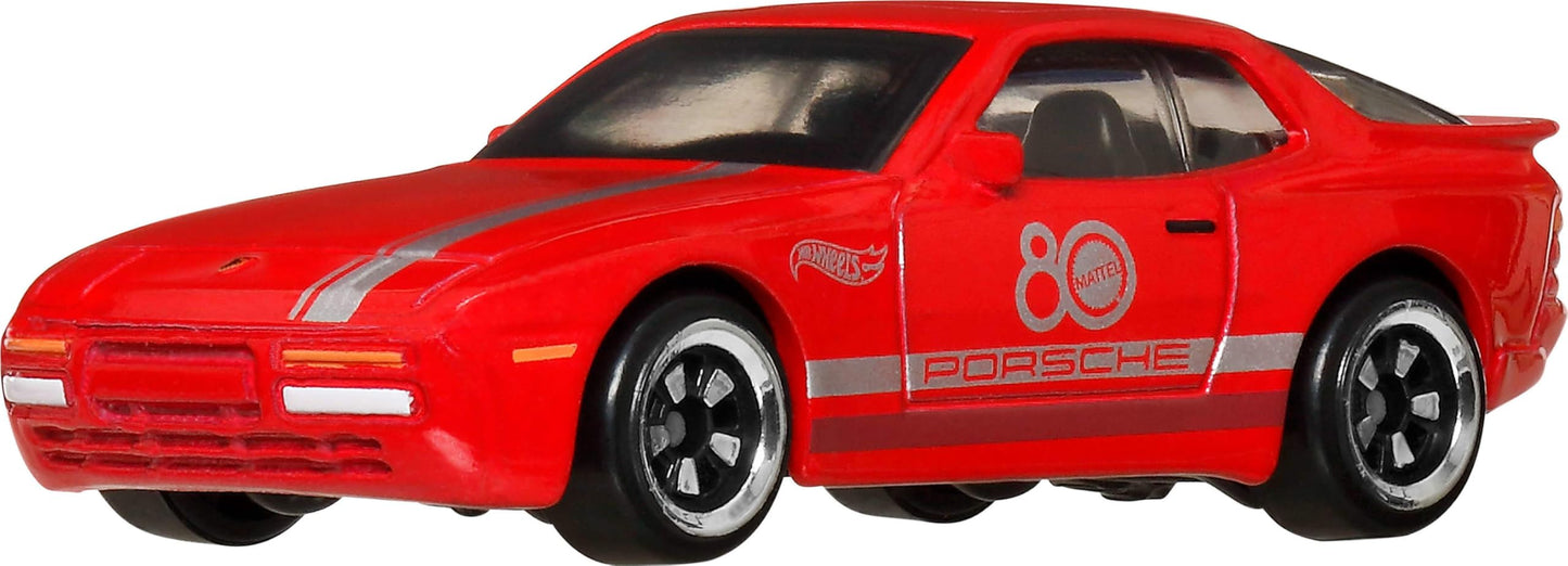 Mattel Hot Wheels 8-Pack 1:64 Die-Cast Cars & Trucks – 80th Anniversary Deco