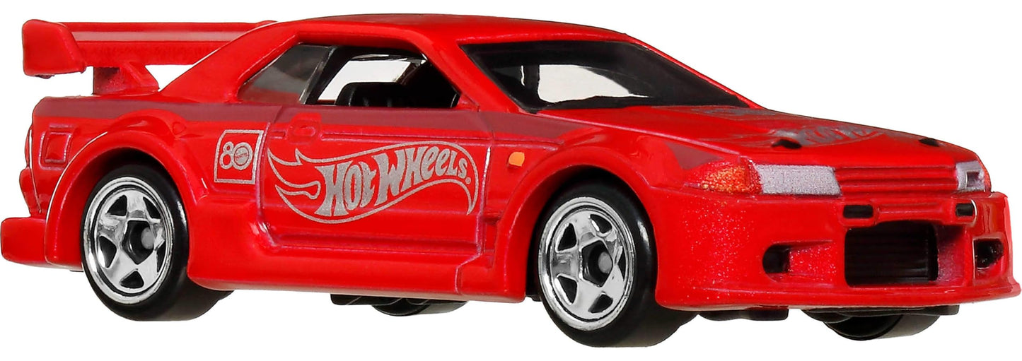 Mattel Hot Wheels 8-Pack 1:64 Die-Cast Cars & Trucks – 80th Anniversary Deco