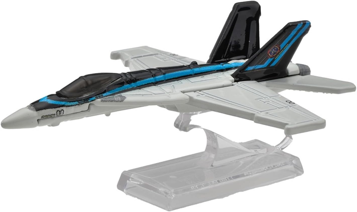 Mattel Hot Wheels F/A-18E Super Hornet 1:64 Scale Airplane Toy – Gray, 3+
