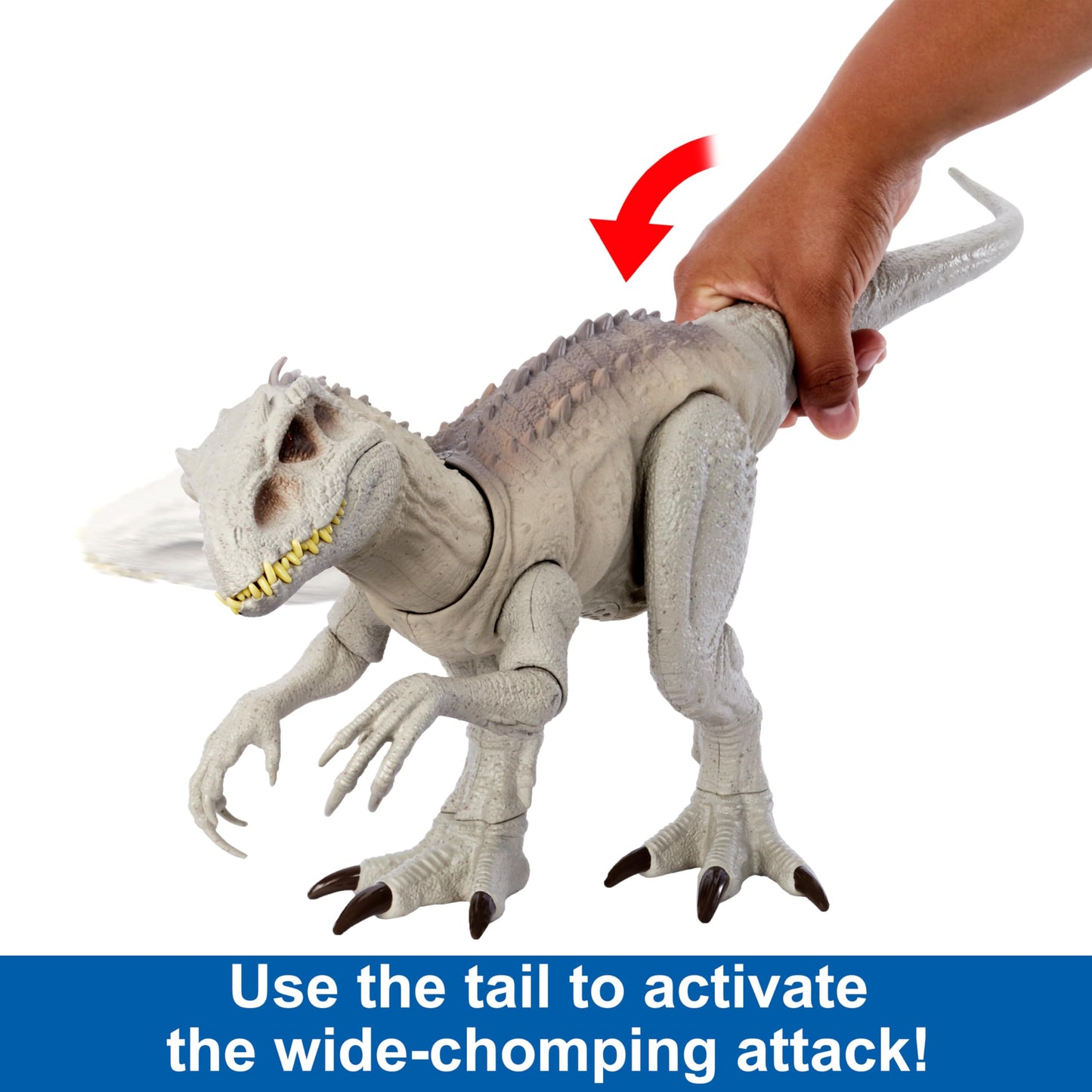 Mattel Jurassic World Indominus Rex Dinosaur Toy with Lights, Sounds & Motion — 21-Inch Camouflage 'N Battle I-Rex
