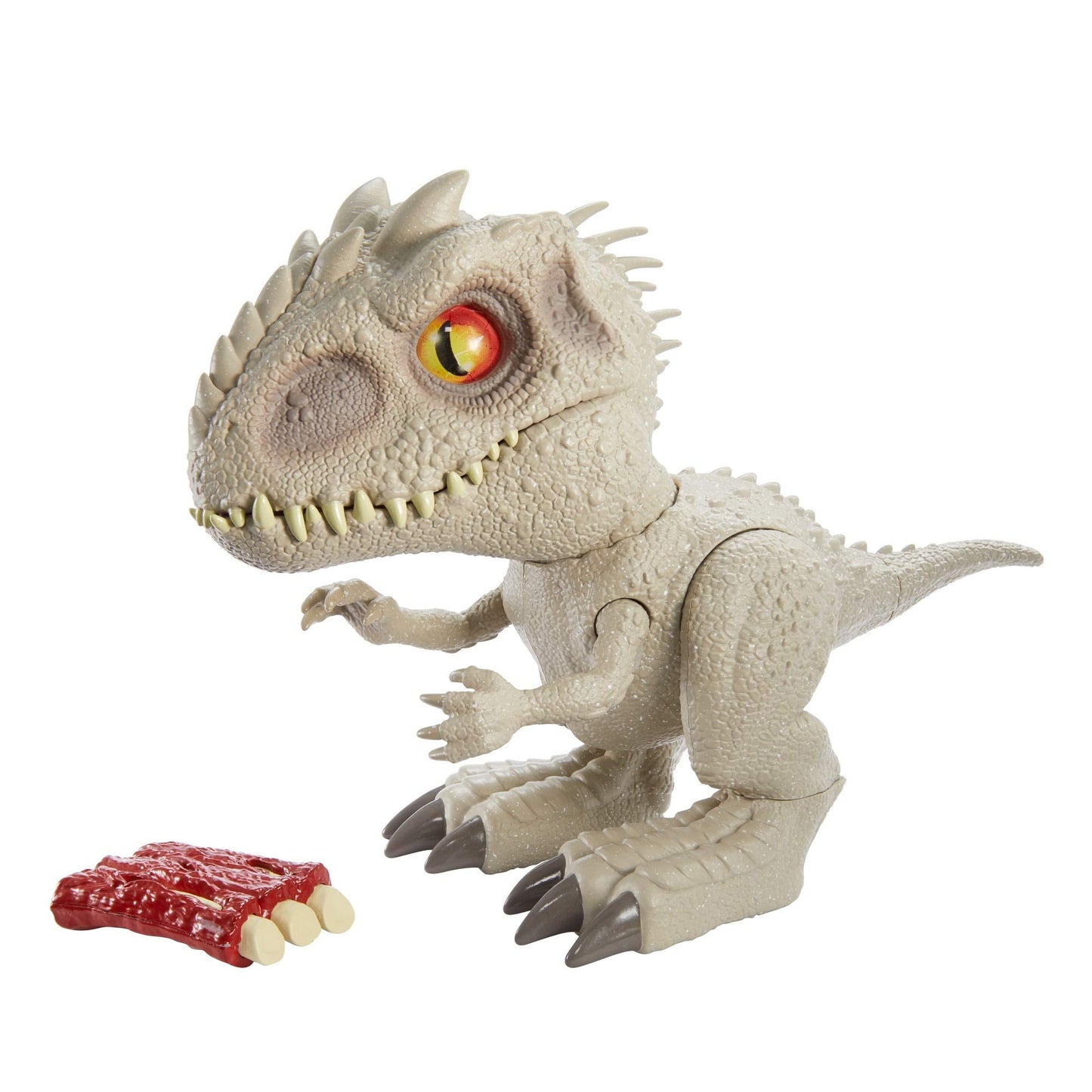 Mattel Jurassic World Camp Cretaceous Indominus Rex Feeding Frenzy – Interactive Dino, Bite Reflex, Lights & Sounds | Ages 4+
