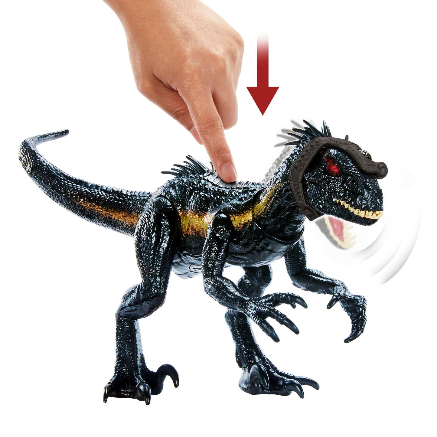 Mattel Jurassic World Indoraptor Track N Attack – 3 Attack Features + AR Play