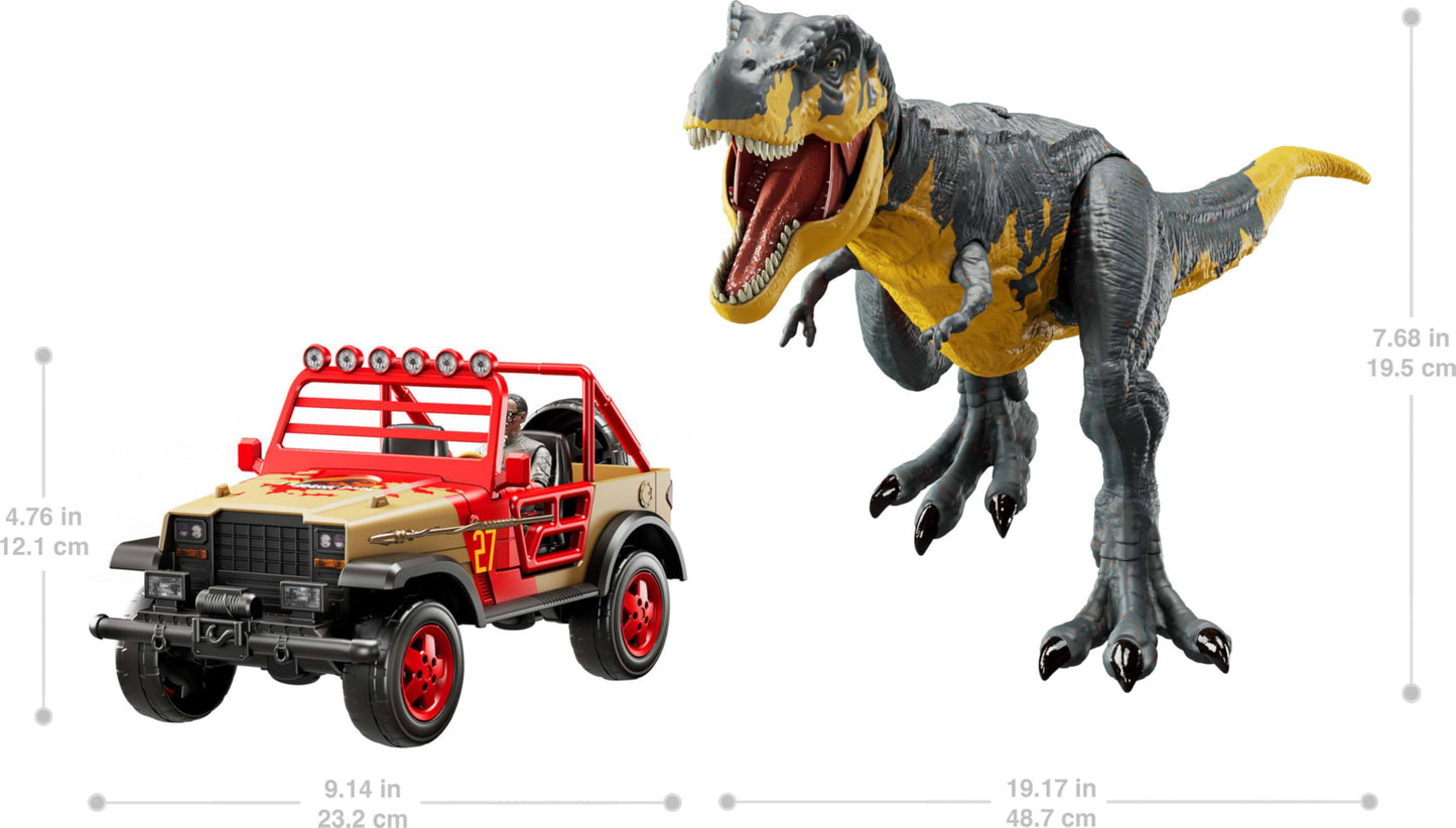 Mattel Jurassic Park '93 Classic Set: T. rex, Ray Arnold Figure & Vehicle