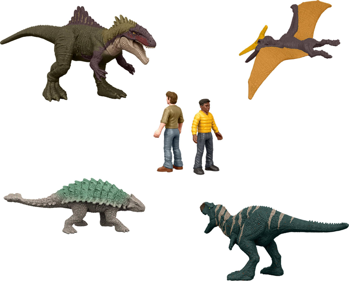 Mattel Jurassic Park MINIS Chaos Theory 20-Pack – 1.15-inch Scale Dinosaurs & Humans