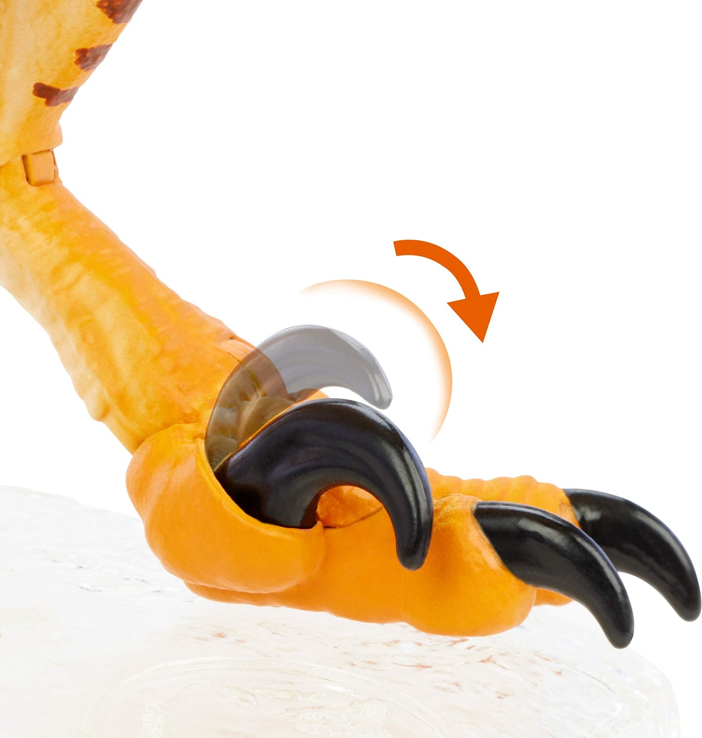 Mattel Jurassic World Amber Collection Tiger Velociraptor Figure - 6-Inch, Movie-Authentic Detail