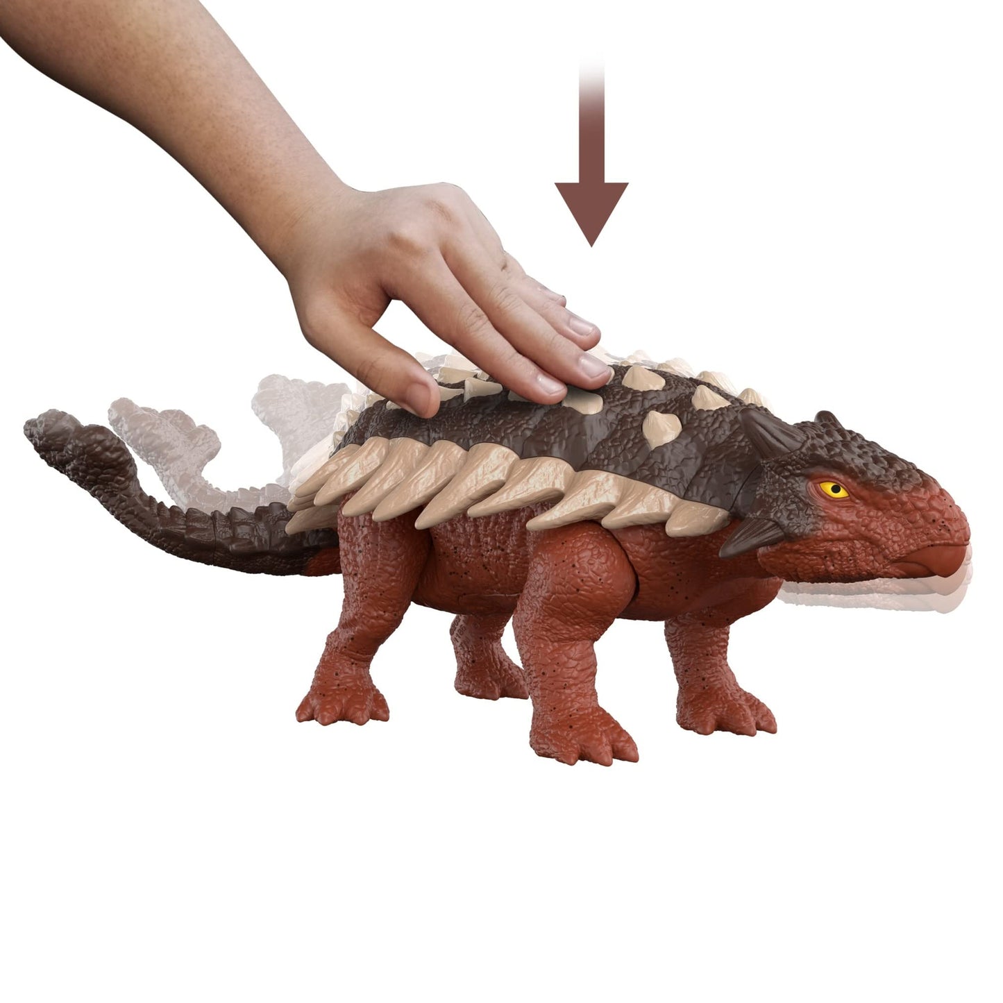 Mattel Jurassic World Dominion Roar Strikers Ankylosaurus — Roar & Tail Whip Action