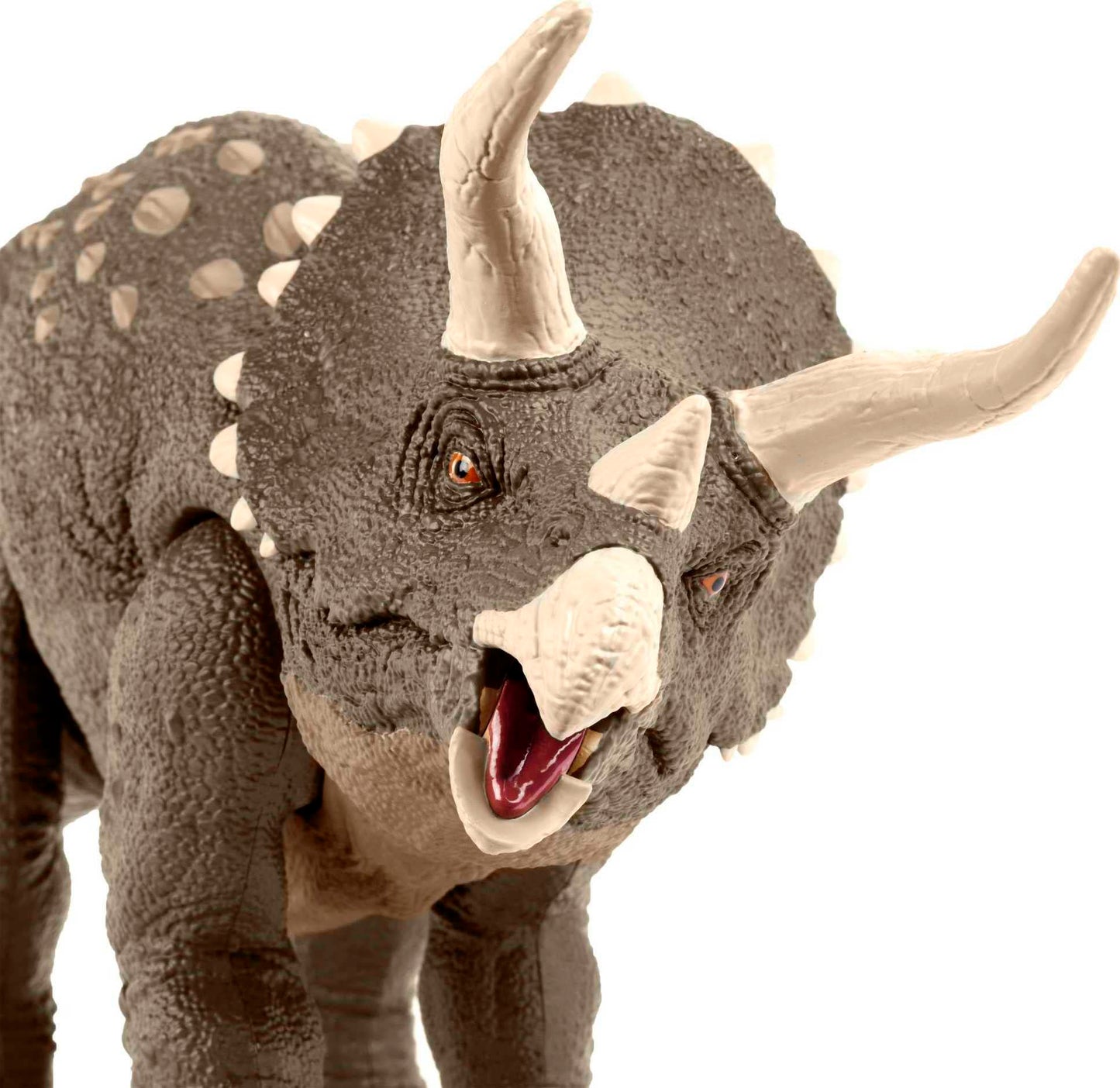 Mattel Jurassic World Habitat Defender Triceratops — 60% ISCC-certified Plastics, Desert Habitat, AR Play