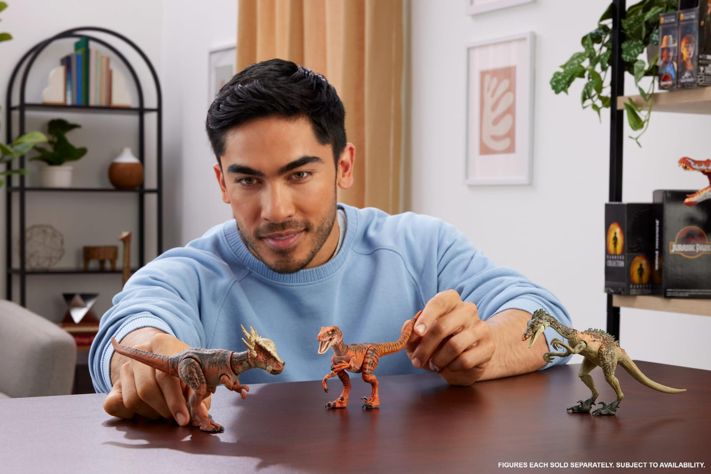 Mattel Jurassic World Hammond Collection Atrociraptor Tiger Action Figure – 13-Point Articulation