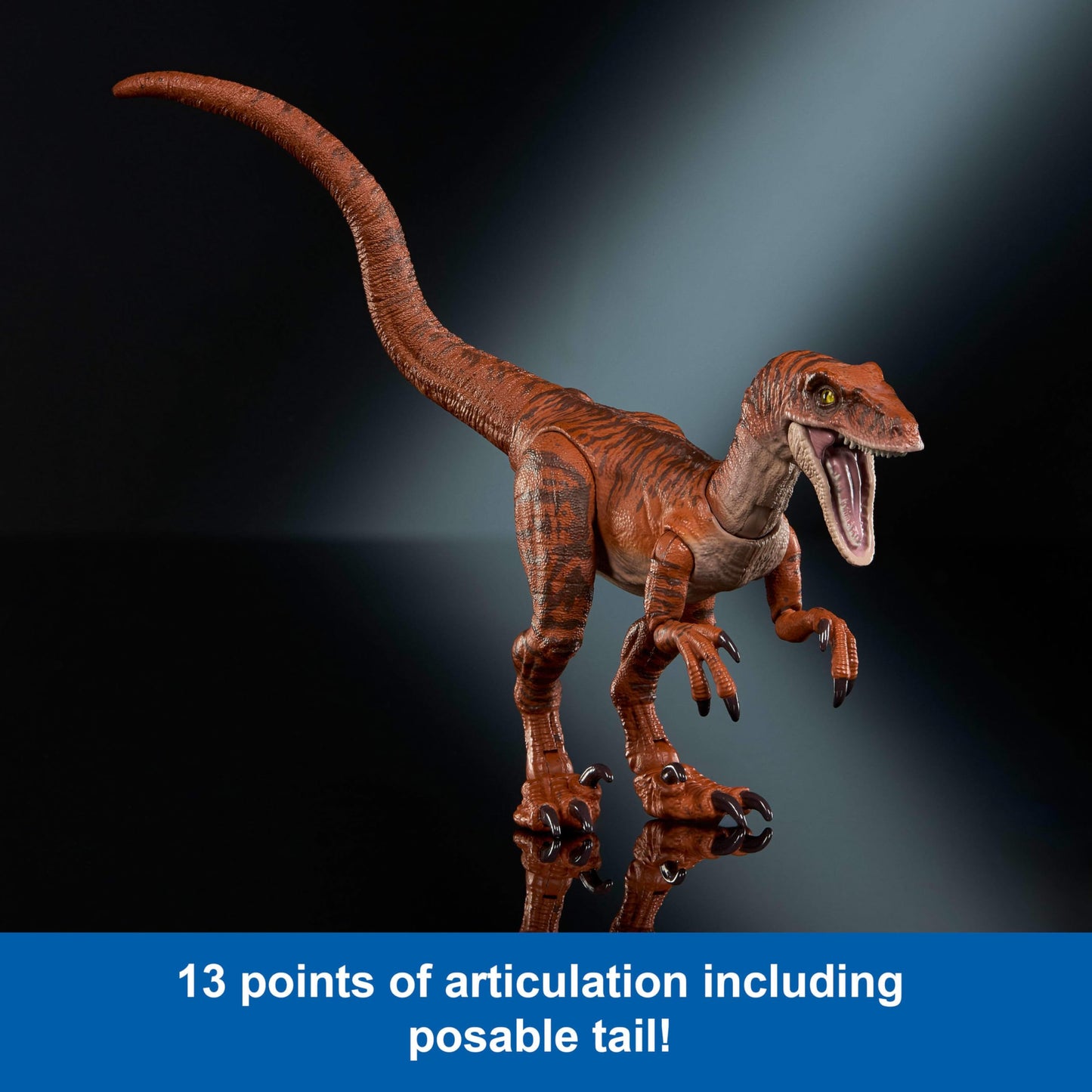 Mattel Jurassic World Hammond Collection Atrociraptor Tiger Action Figure – 13-Point Articulation