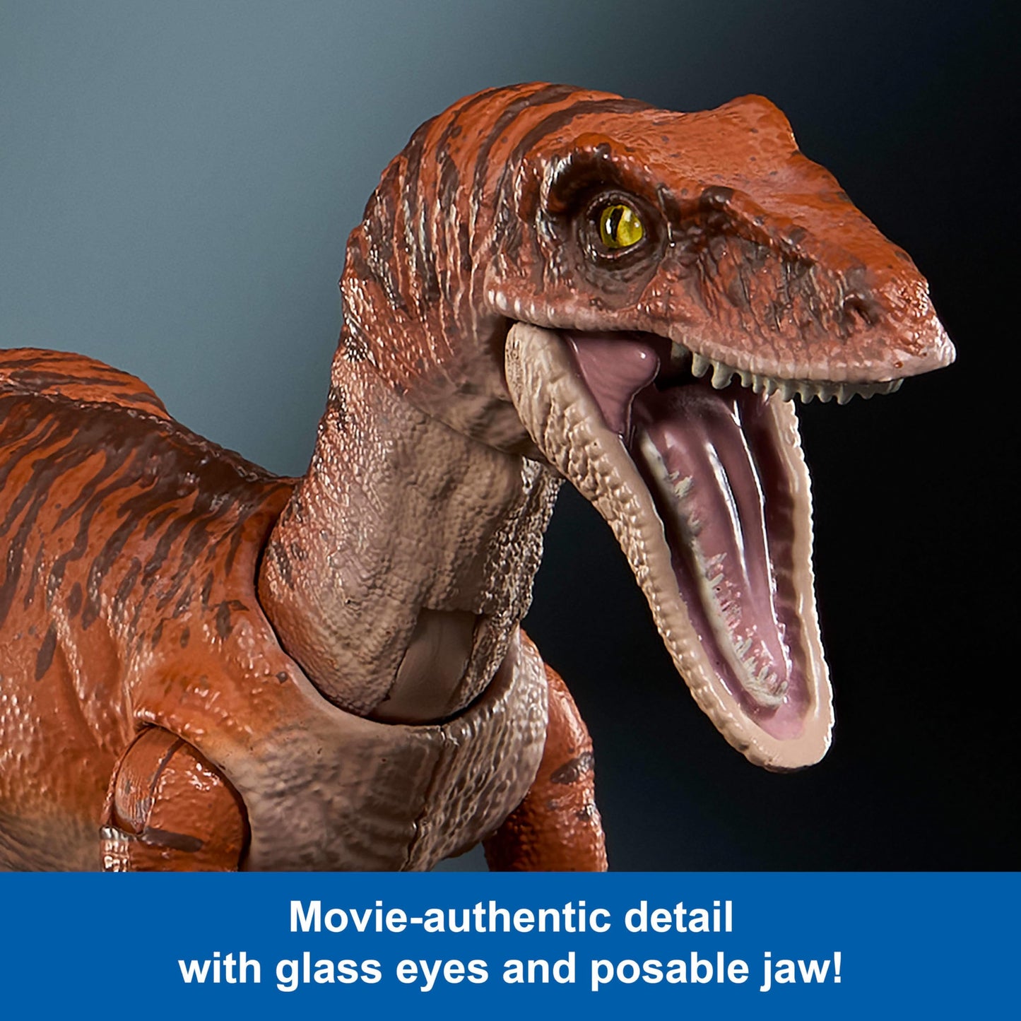 Mattel Jurassic World Hammond Collection Atrociraptor Tiger Action Figure – 13-Point Articulation