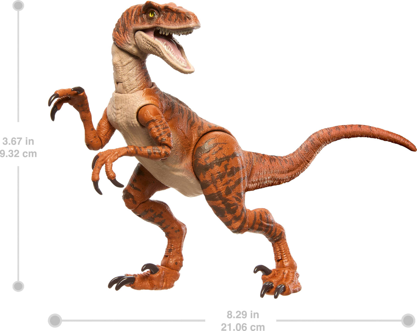 Mattel Jurassic World Hammond Collection Atrociraptor Tiger Action Figure – 13-Point Articulation