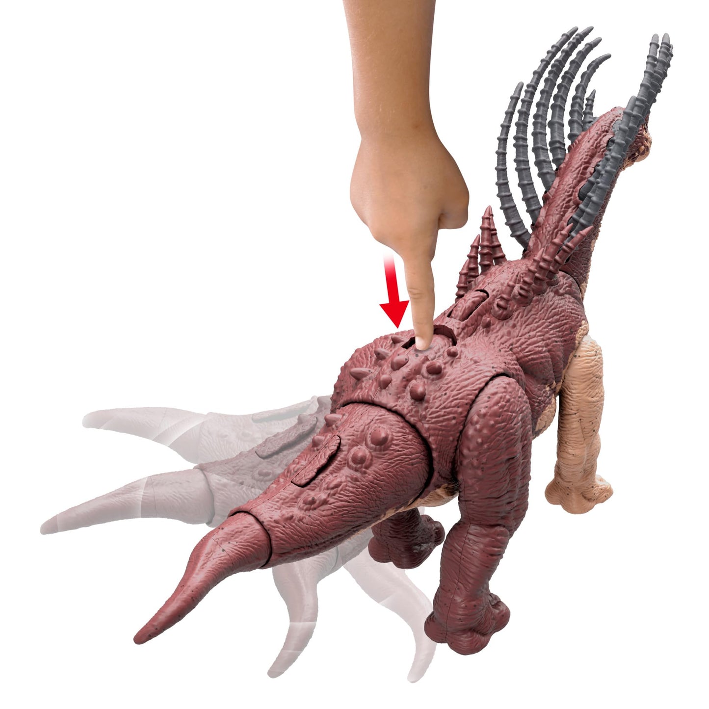 Mattel Jurassic World Gigantic Trackers Bajadasaurus – Rampage Neck Attack Action Figure