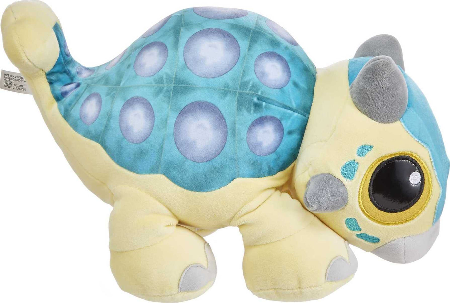 Mattel Jurassic World Camp Cretaceous Bumpy Plush Ankylosaurus with Sound – 15-Inch Soft Toy