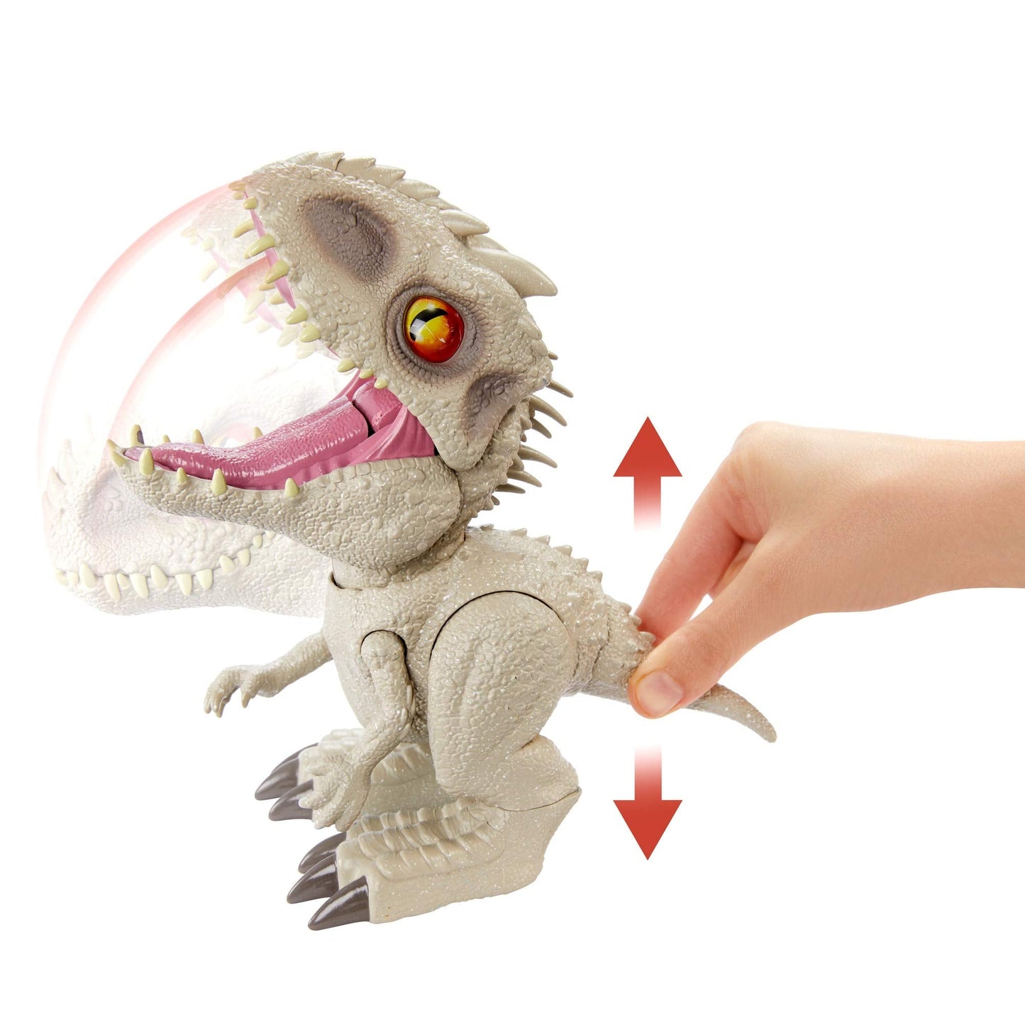 Mattel Jurassic World Camp Cretaceous Indominus Rex Feeding Frenzy – Interactive Dino, Bite Reflex, Lights & Sounds | Ages 4+