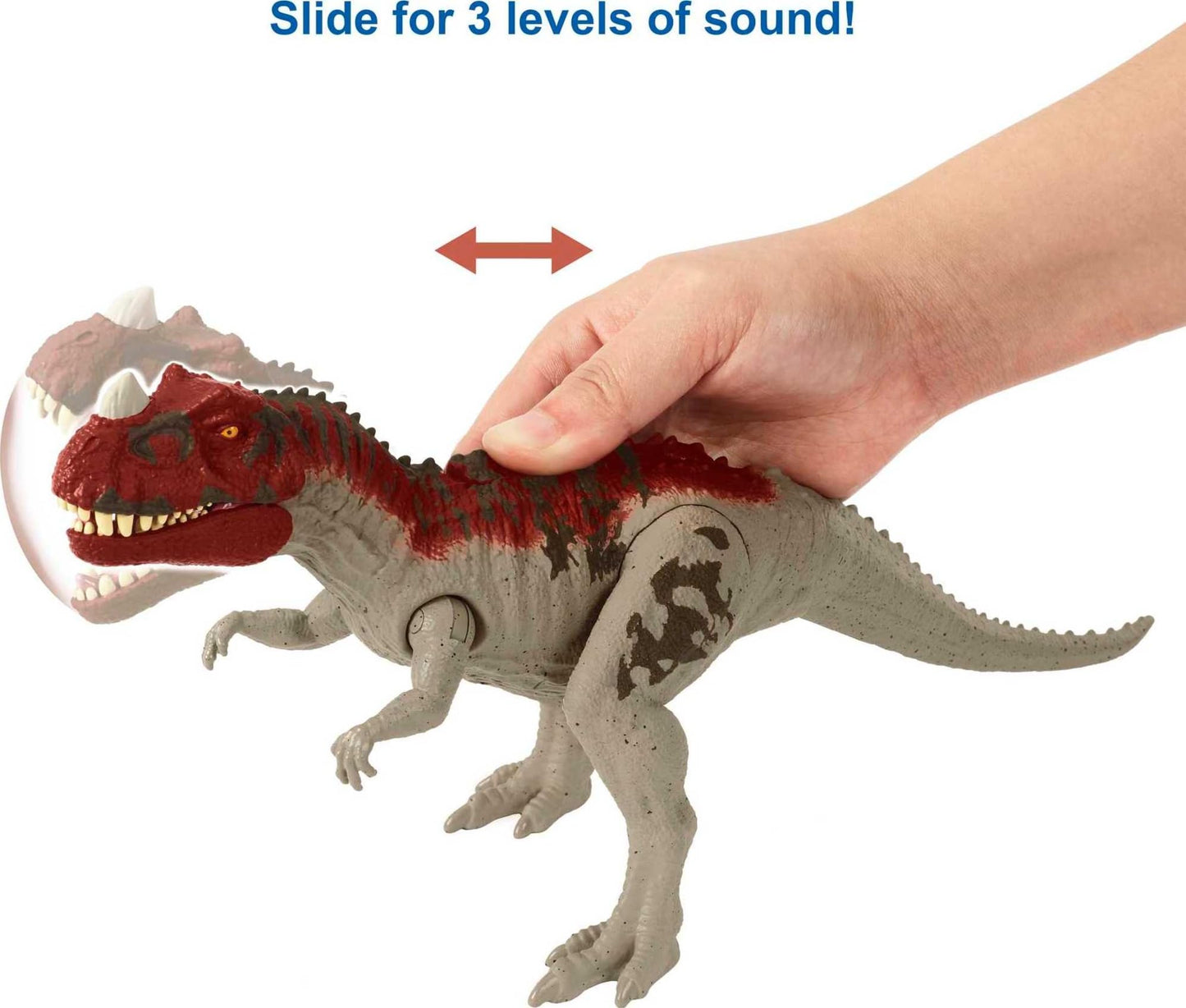 Mattel Jurassic World Camp Cretaceous Ceratosaurus Roar Attack Figure | Strike Motion & Sounds