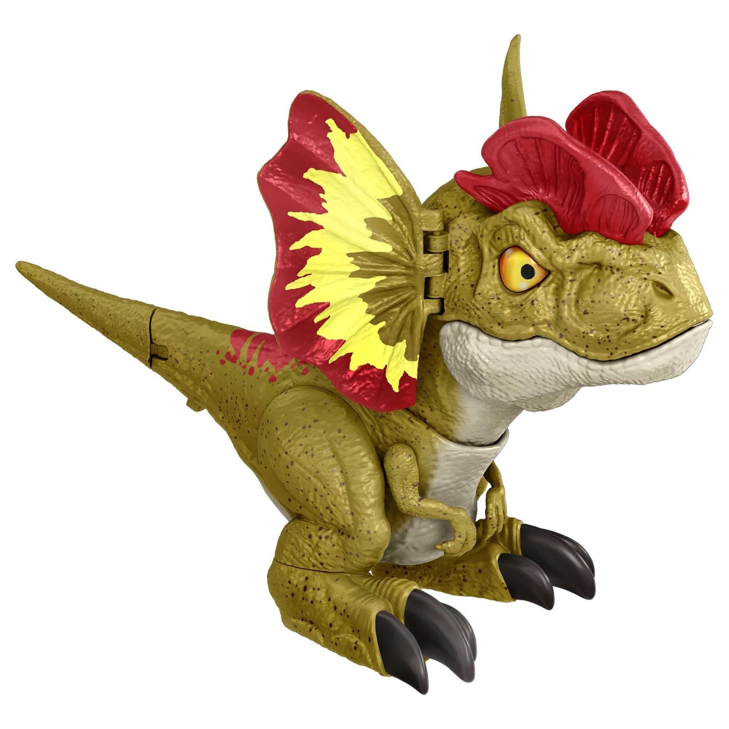 Mattel Jurassic World Dominion Uncaged Rowdy Roars Dilophosaurus Toy — Chomp Motion & Roar