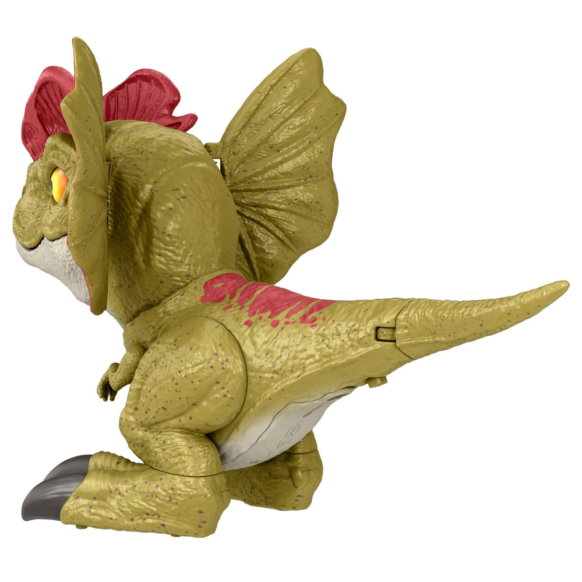 Mattel Jurassic World Dominion Uncaged Rowdy Roars Dilophosaurus Toy — Chomp Motion & Roar