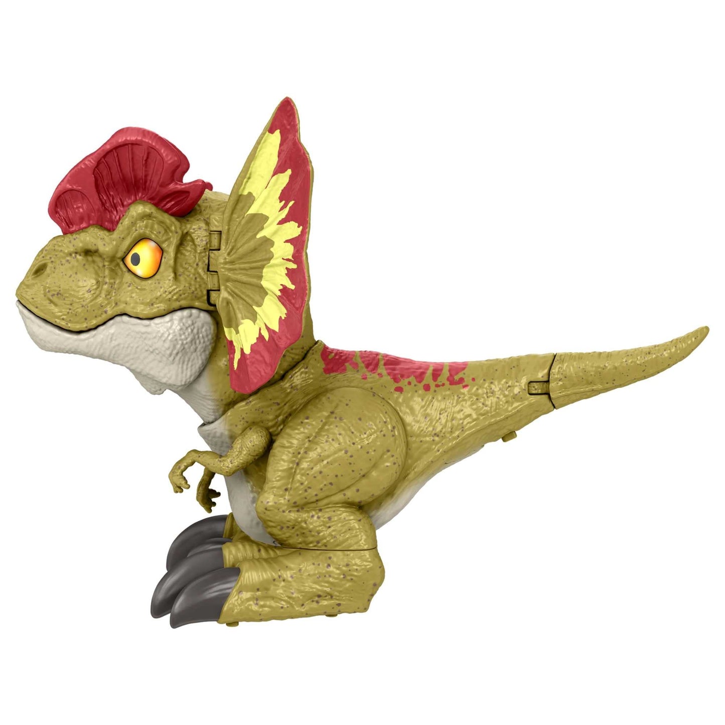 Mattel Jurassic World Dominion Uncaged Rowdy Roars Dilophosaurus Toy — Chomp Motion & Roar