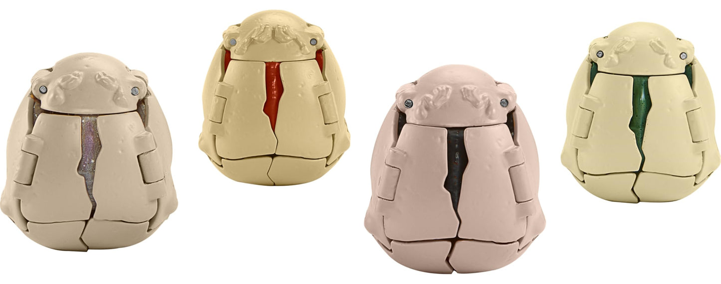 Mattel Jurassic World Hidden Hatchers 4-Pack — 2-in-1 Egg to Dinosaur