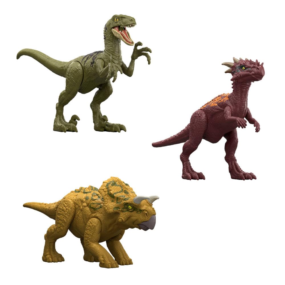 Mattel Jurassic World Dino Reveal – Unpack Surprise, Warm Water Color Change, 5-7 Inches, Species Vary