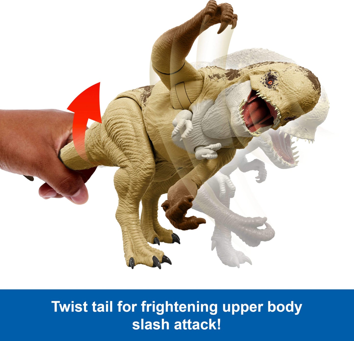 Mattel Jurassic World Distortus Rex Rumble N Rampage 22-Inch Action Figure
