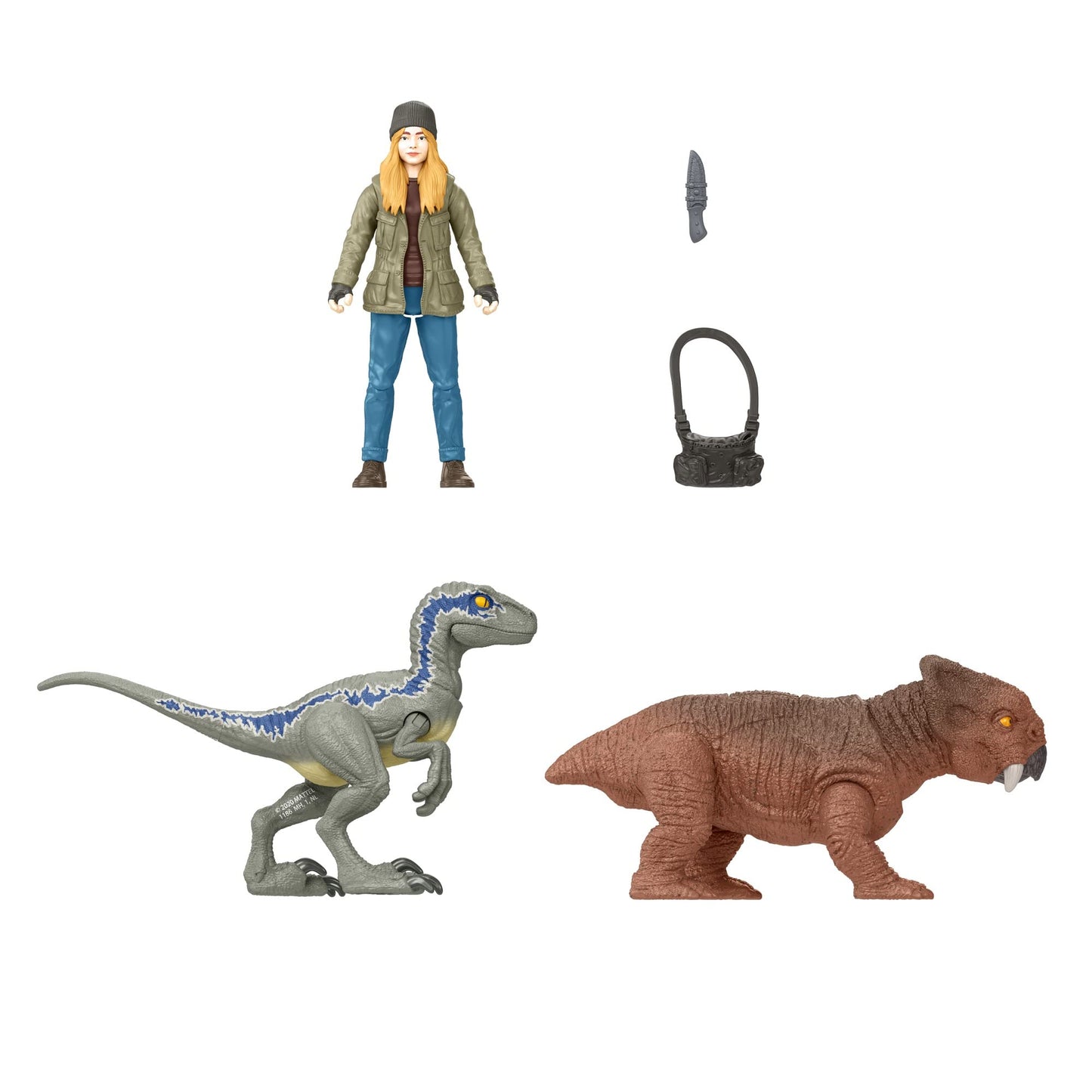 Mattel Jurassic World Dominion Maisie & Velociraptor Beta Action Figures – AR Experience & Accessories | Ages 4+