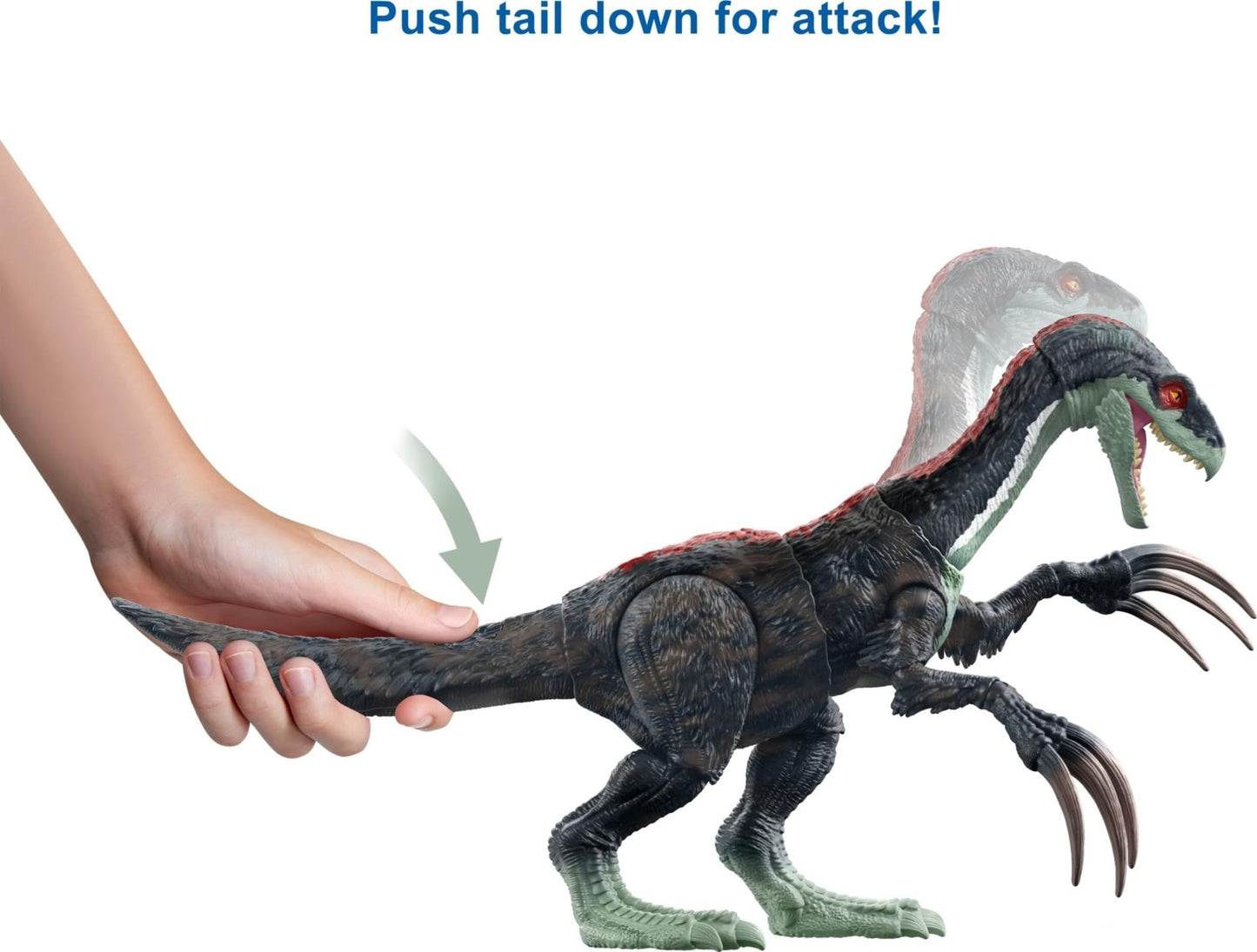 Mattel Jurassic World Dominion Sound Slashin Therizinosaurus Action Figure with AR