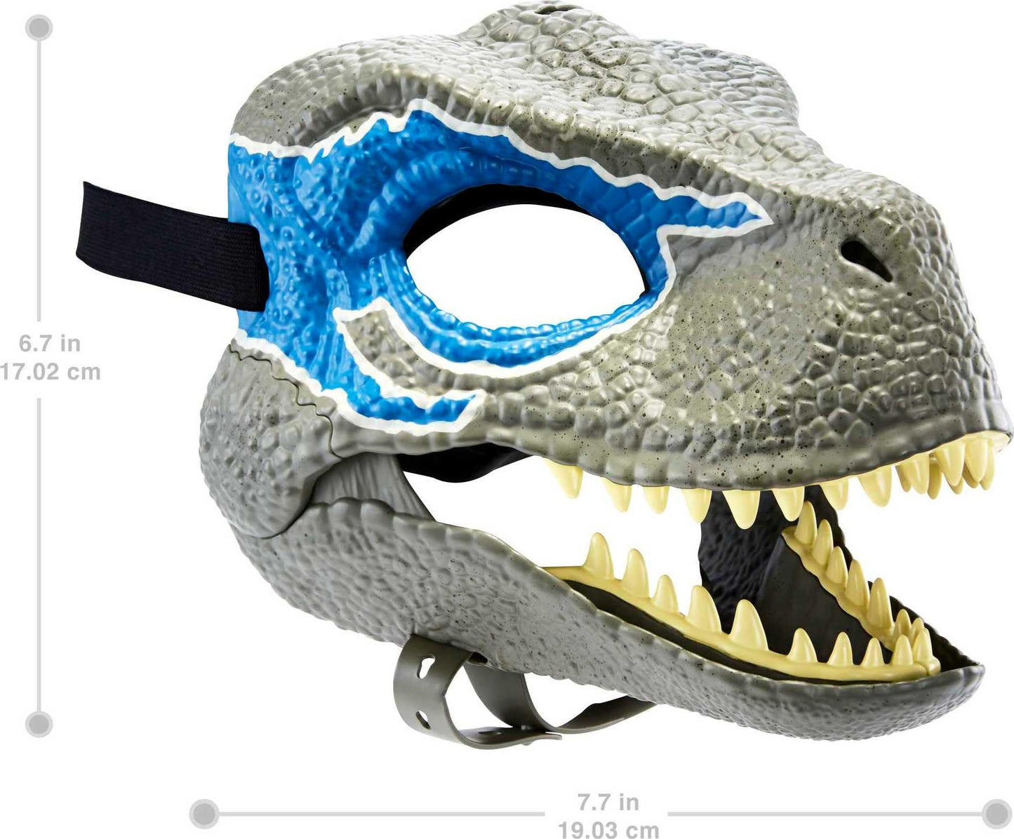 Mattel Jurassic World Dominion Velociraptor Blue Mask — Realistic Movie-Inspired Dino Mask