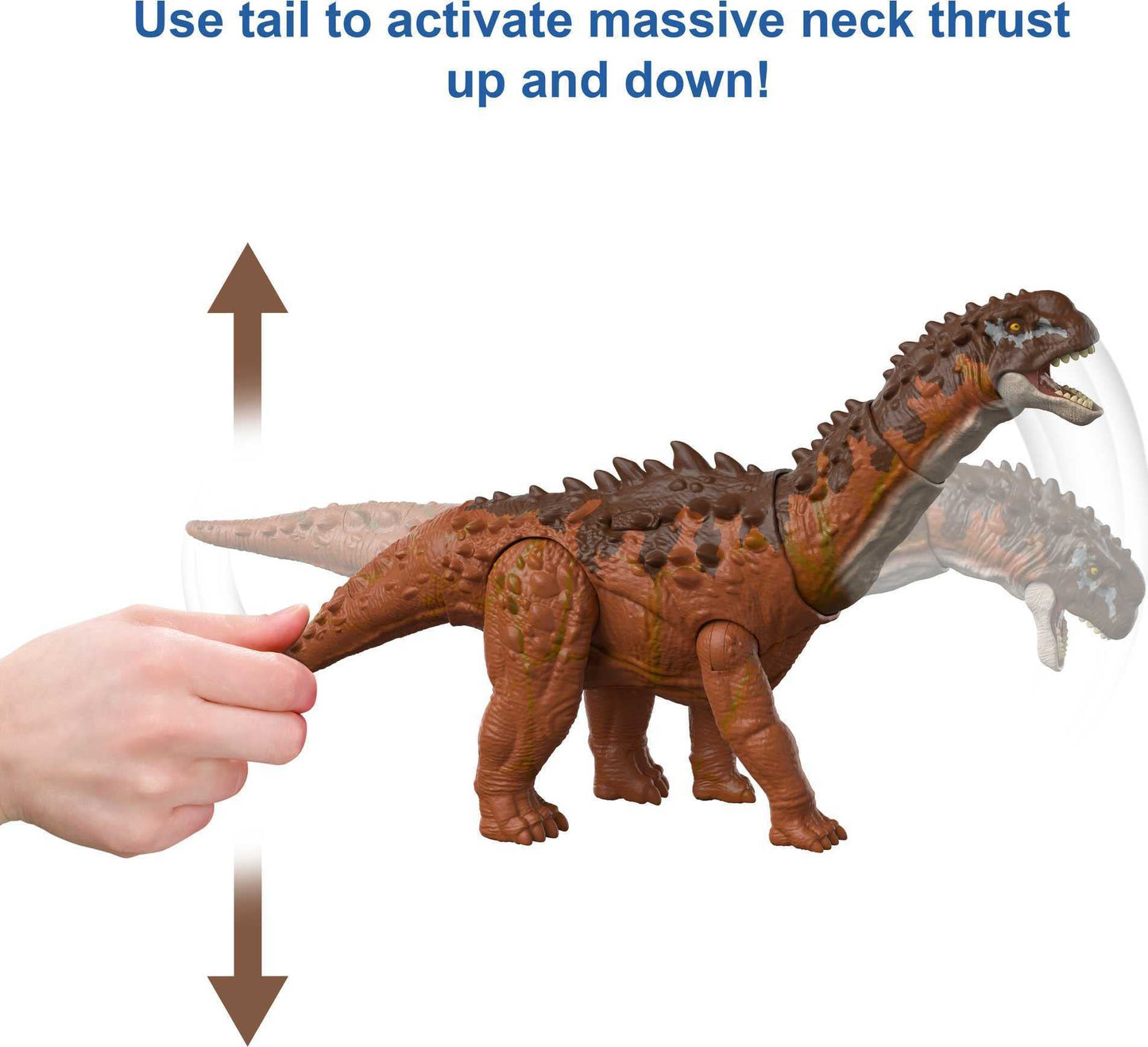Mattel Jurassic World Dominion Ampelosaurus Massive Action Dino Figure with AR