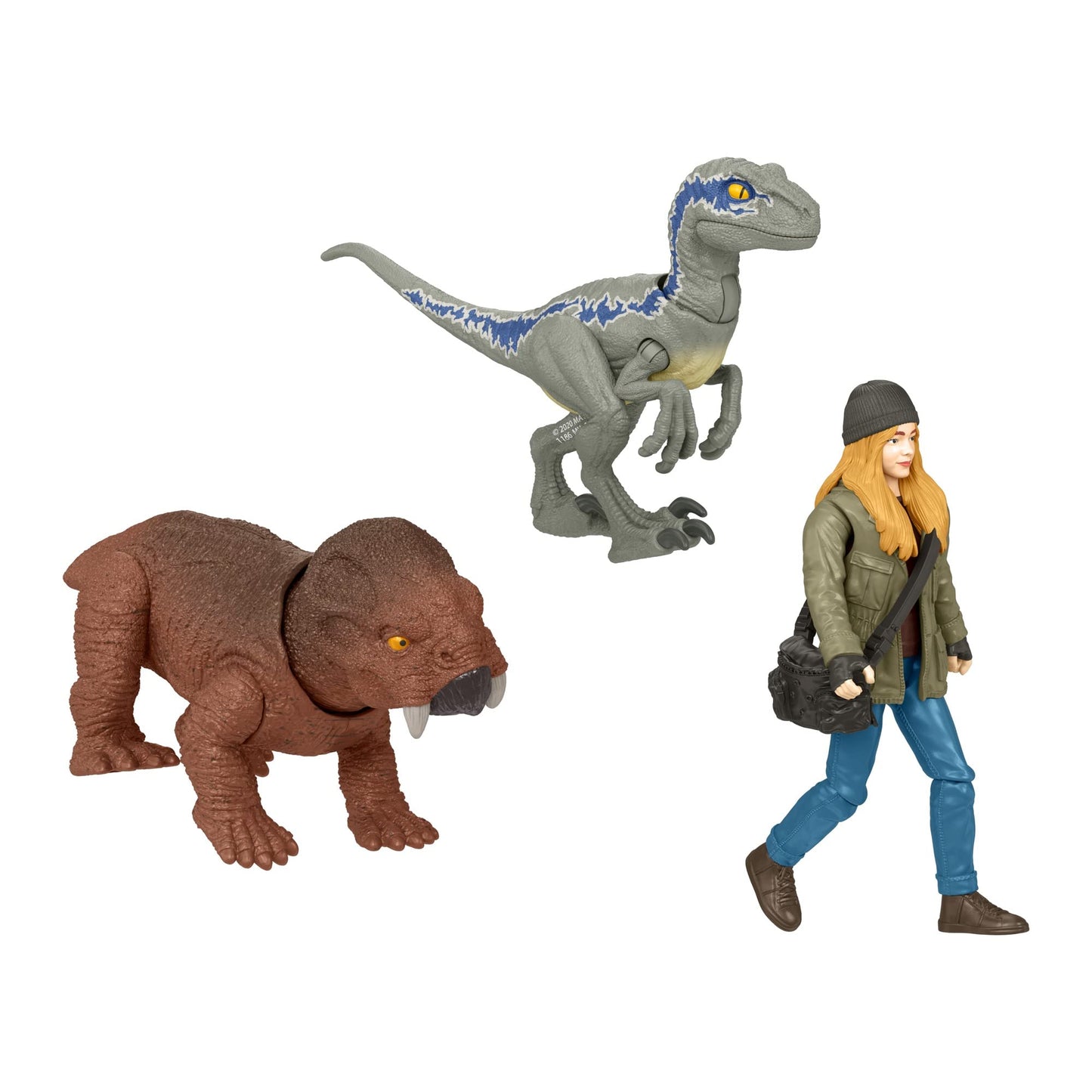 Mattel Jurassic World Dominion Maisie & Velociraptor Beta Action Figures – AR Experience & Accessories | Ages 4+