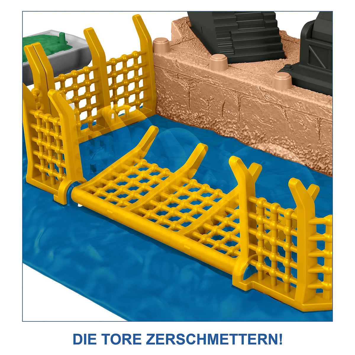 Mattel Jurassic World Dominion Minis Mosasaurus Mayhem Playset | 2 Mini Figures & Break-Away Crane