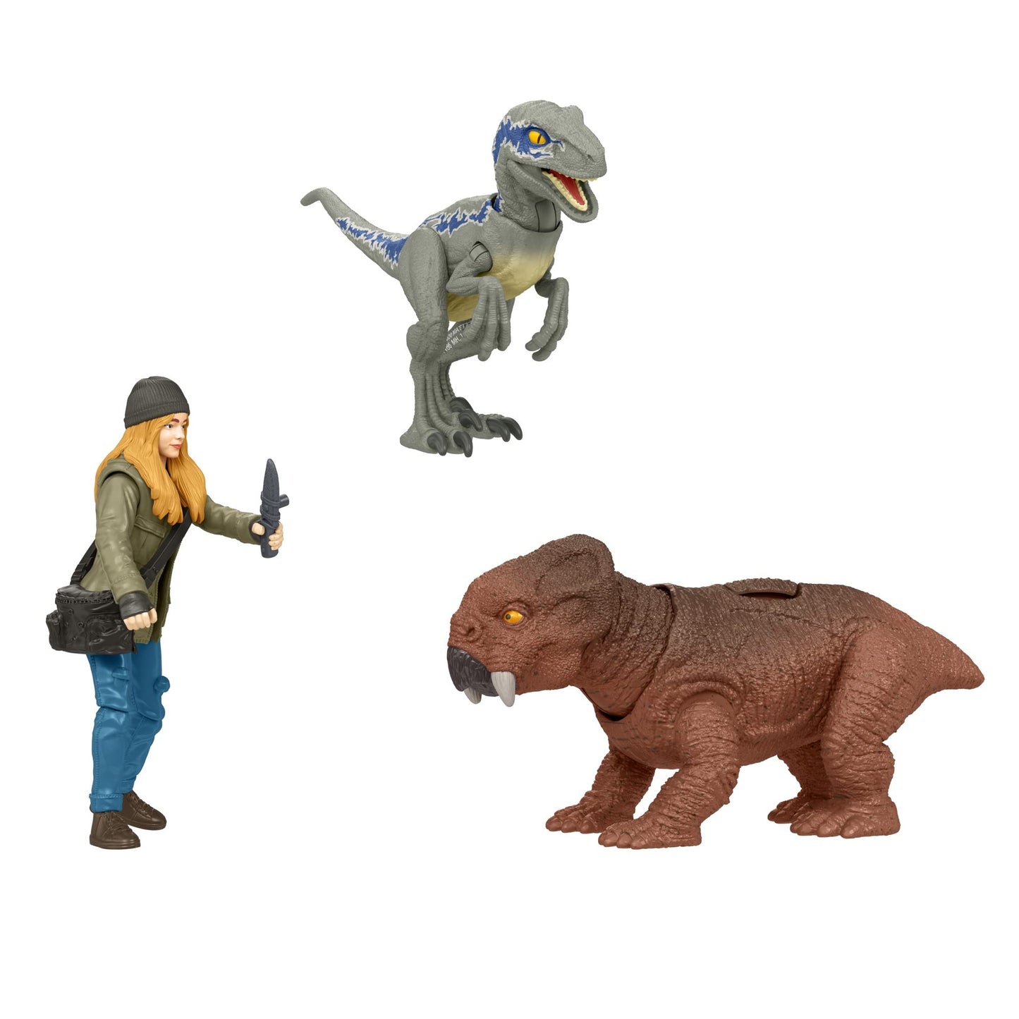 Mattel Jurassic World Dominion Maisie & Velociraptor Beta Action Figures – AR Experience & Accessories | Ages 4+