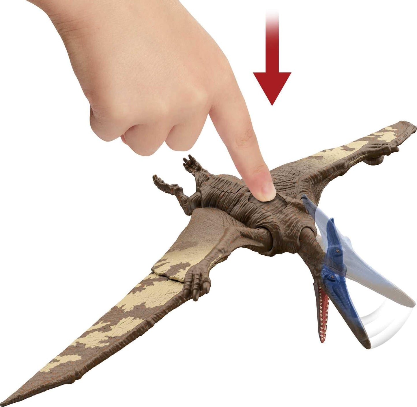 Mattel Jurassic World Dominion Roar Strikers Pteranodon — AR Action, Roaring Sound & Bite Attack
