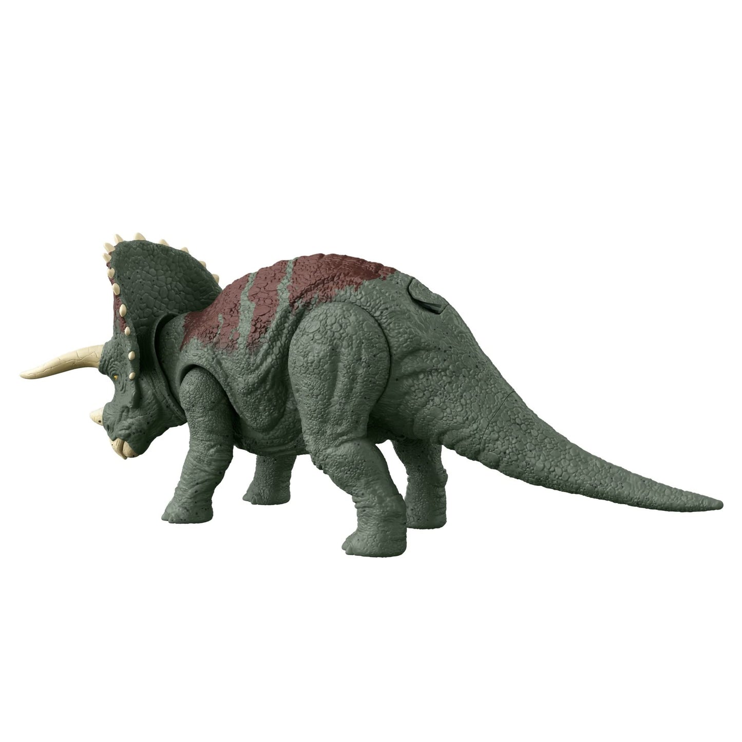 Mattel Jurassic World Dominion Roar Strikers Triceratops – Roaring Action Figure with AR
