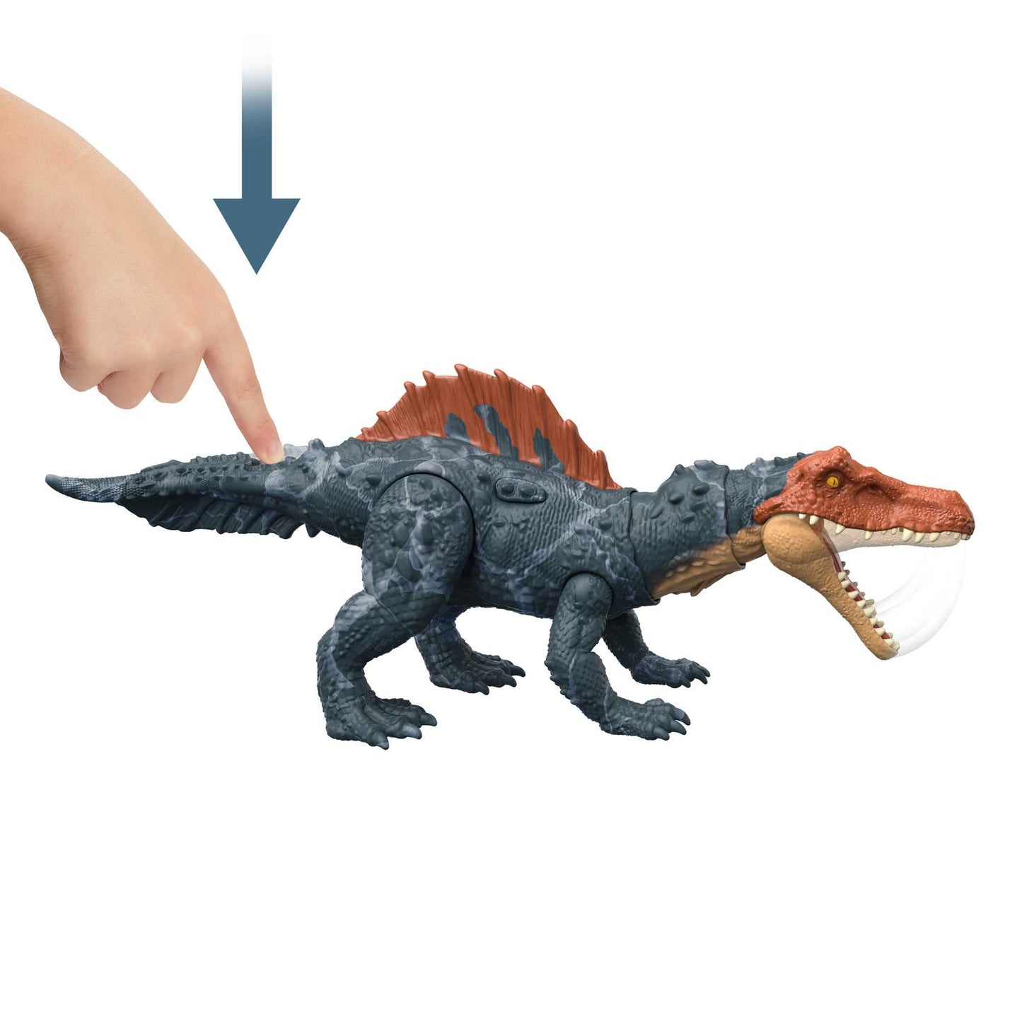 Mattel Jurassic World Dominion Siamosaurus Massive Action Figure with AR – Attack Motion & Chomp