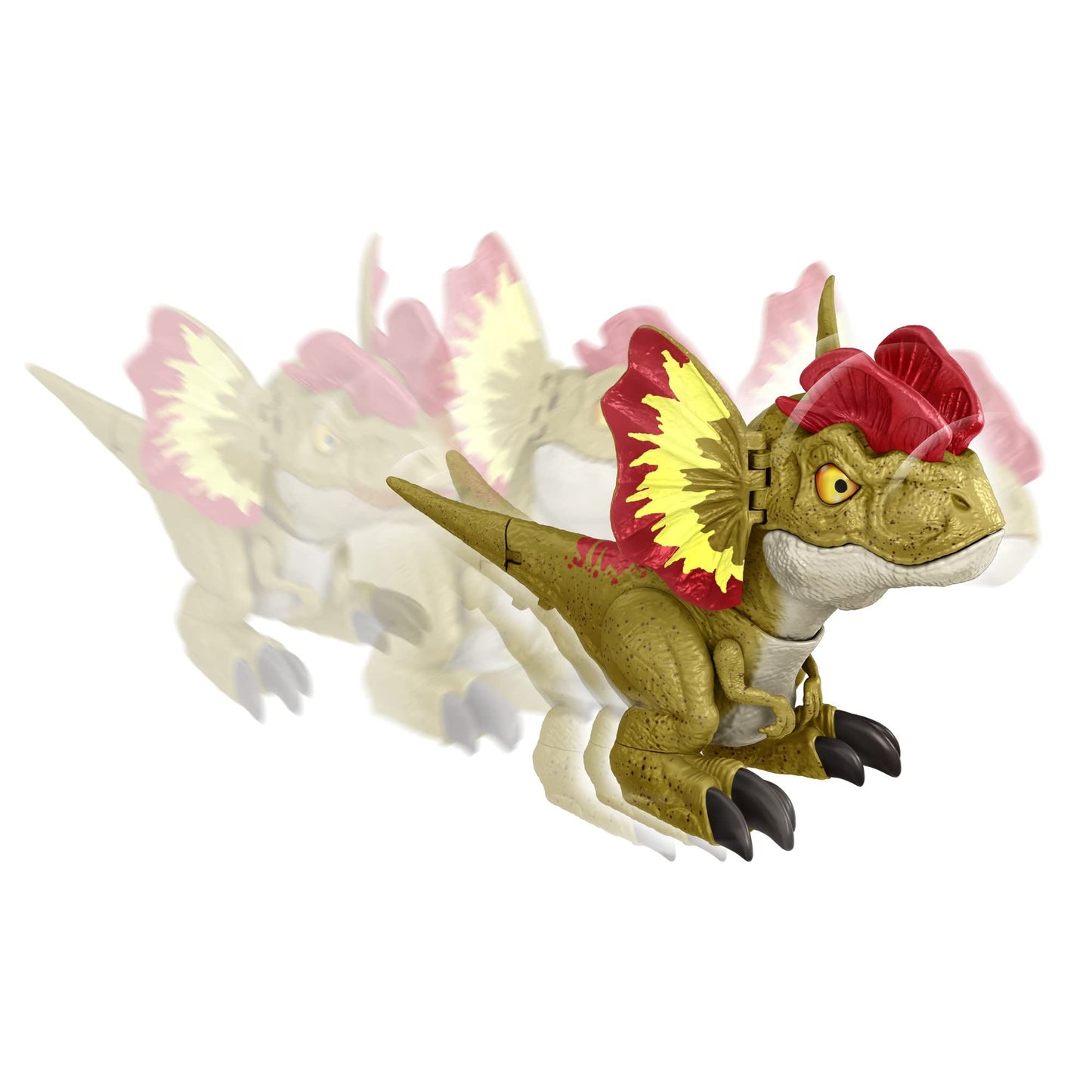 Mattel Jurassic World Dominion Uncaged Rowdy Roars Dilophosaurus Toy — Chomp Motion & Roar
