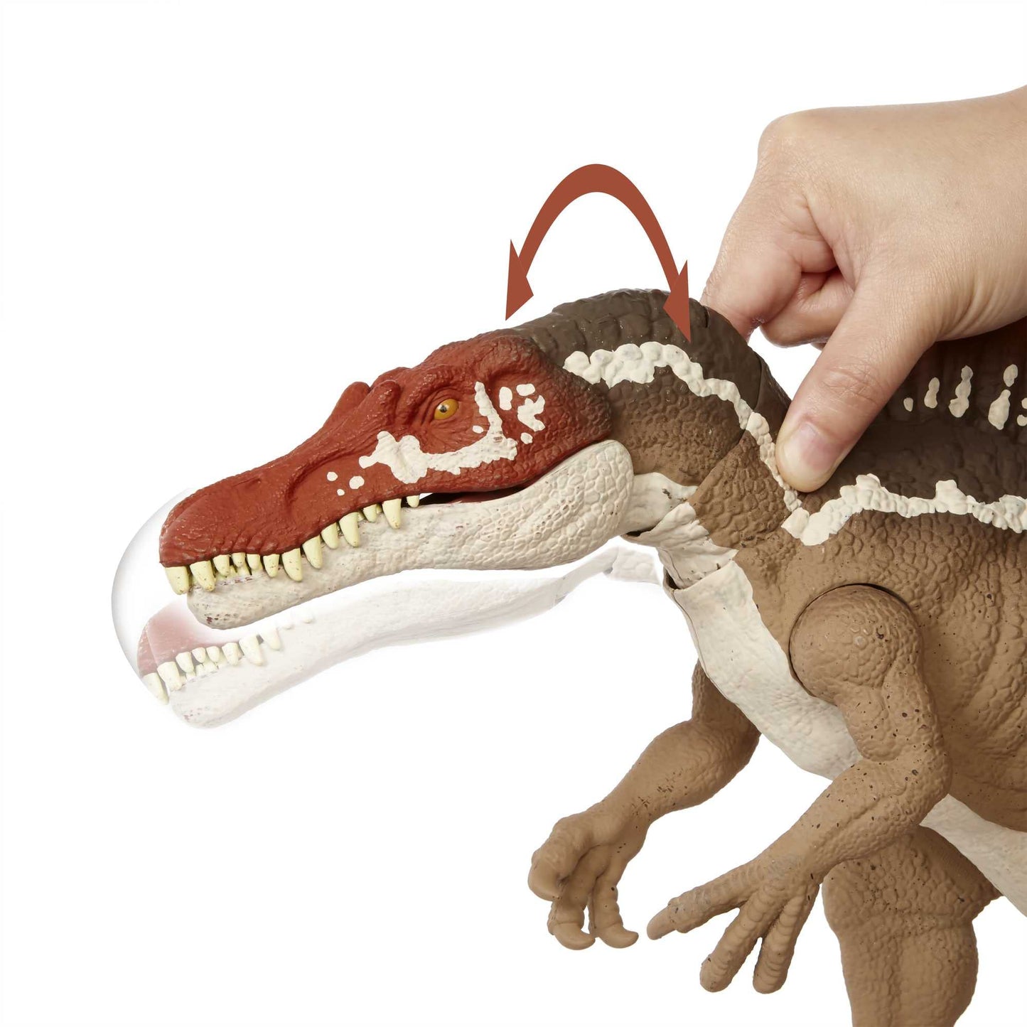 Mattel Jurassic World Extreme Chompin' Spinosaurus Action Figure - Huge Bite & Articulated Joints