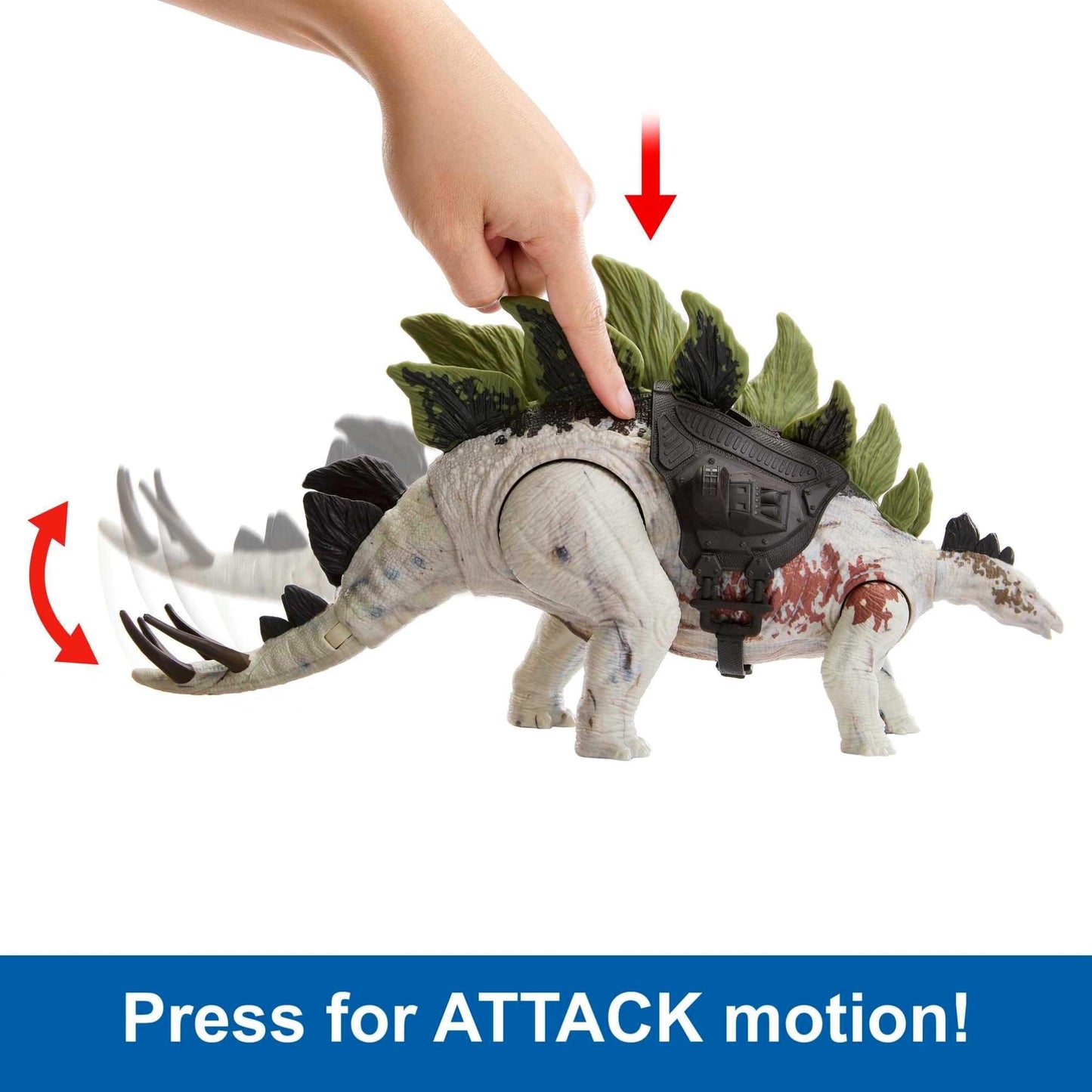Mattel Jurassic World Gigantic Tracker Stegosaurus – AR App & Tracking Gear