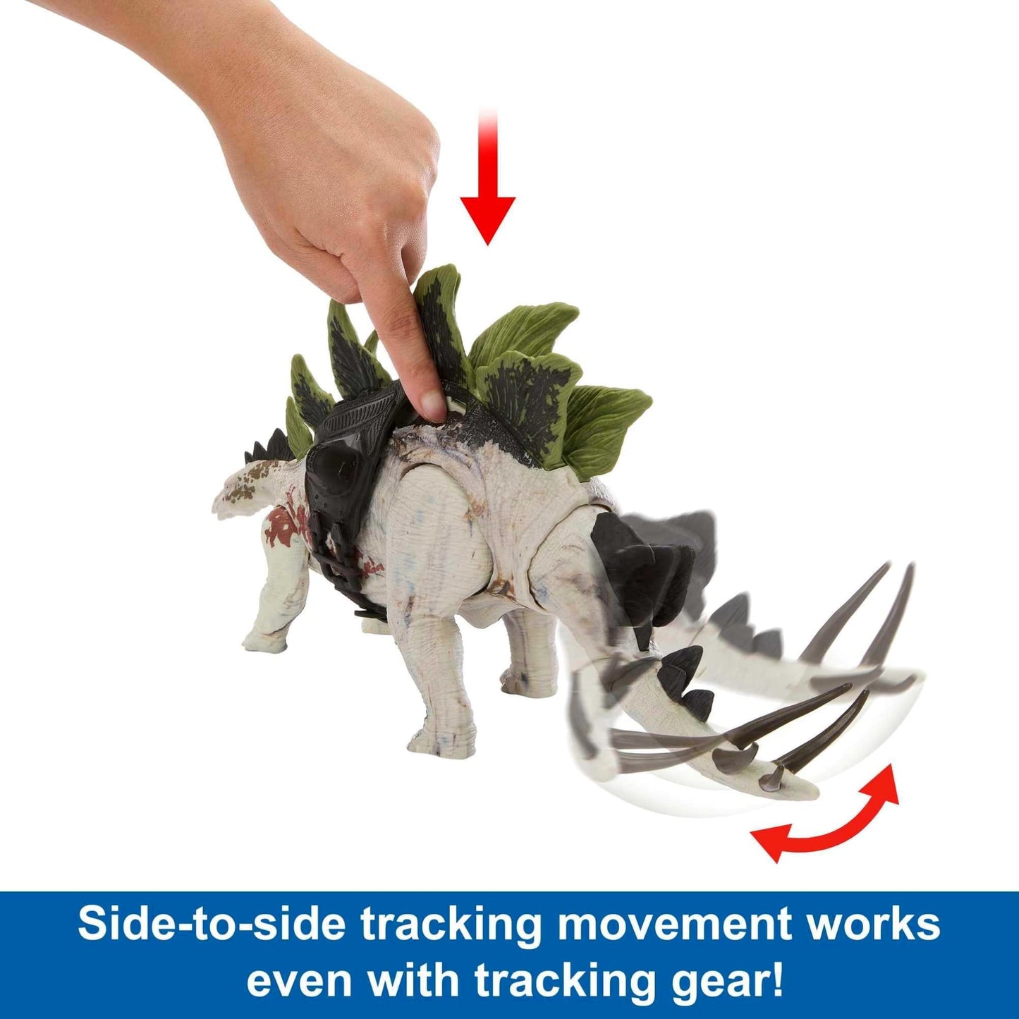 Mattel Jurassic World Gigantic Tracker Stegosaurus – AR App & Tracking Gear