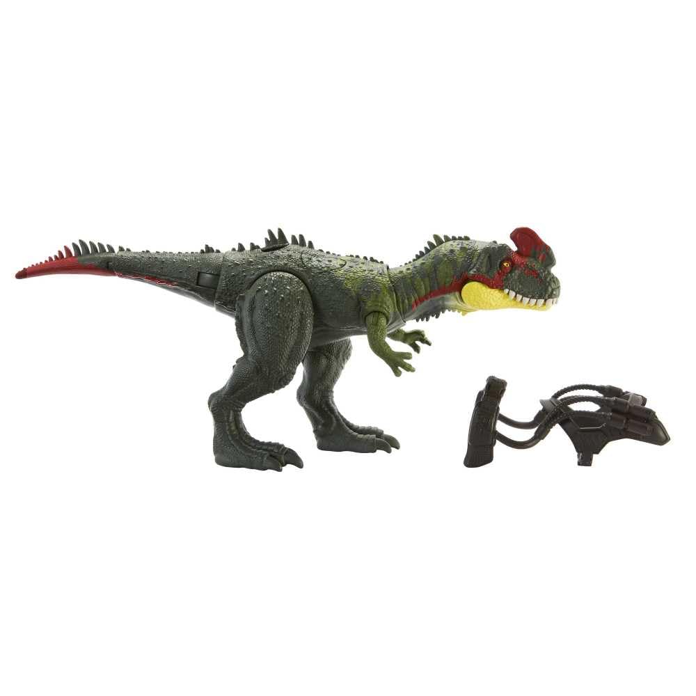 Mattel Jurassic World Gigantic Tracker Sinotyrannus Action Figure with Attack Motions & Tracking Gear
