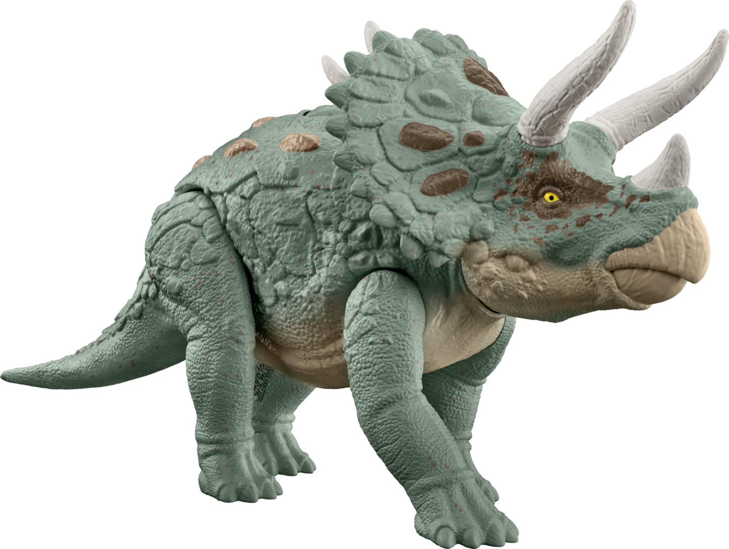Mattel Jurassic World Gigantic Tracker Triceratops – Headbutt Attack & Evolved Horn
