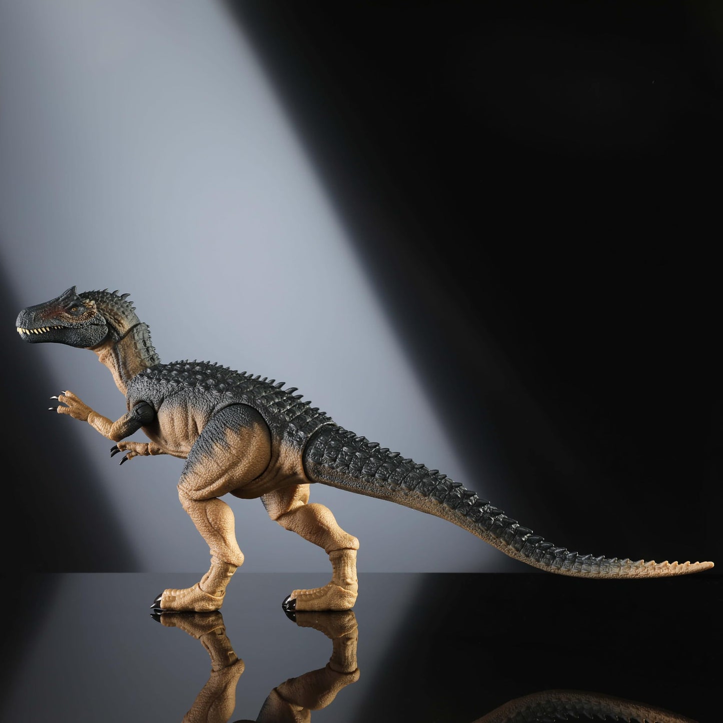 Mattel Jurassic World Hammond Collection Allosaurus Action Figure – 19 Points of Articulation, Glass Eyes