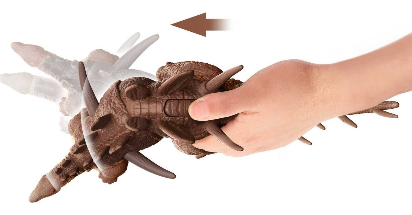 Mattel Jurassic World Camp Cretaceous Roar Attack Kentrosaurus Action Figure – Strike & Sounds