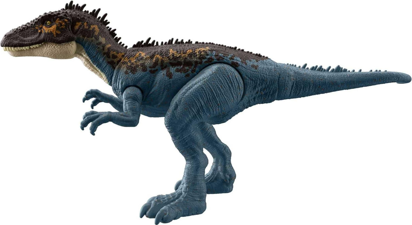 Mattel Jurassic World Mega Destroyers: Carcharodontosaurus Blue Action Figure with Attack Motion & Breakaway Accessory